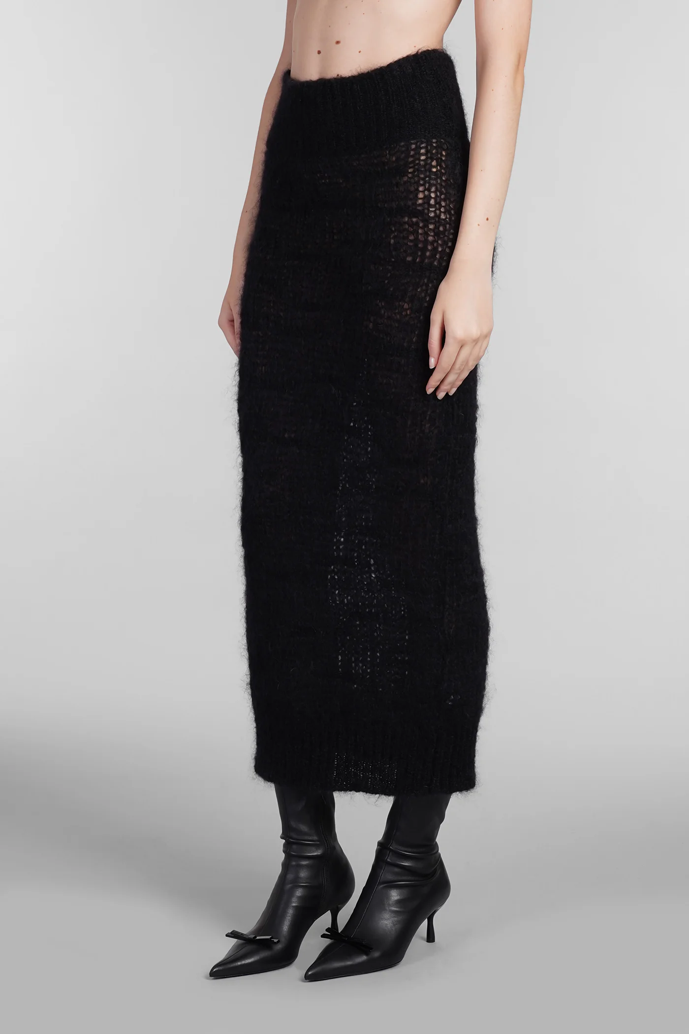 Skirt in black wool - Image 4