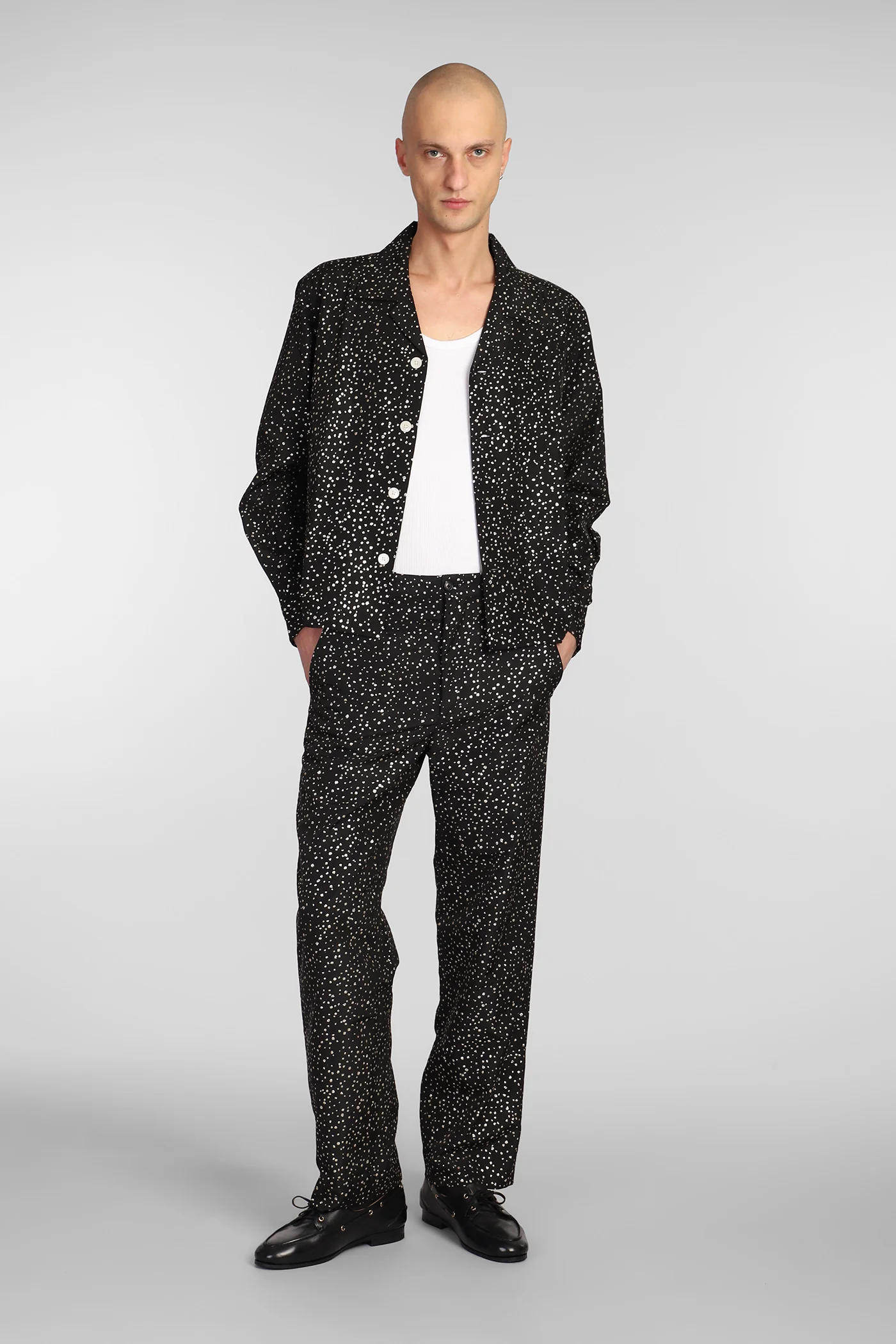 Shirt in black acetate - Image 2