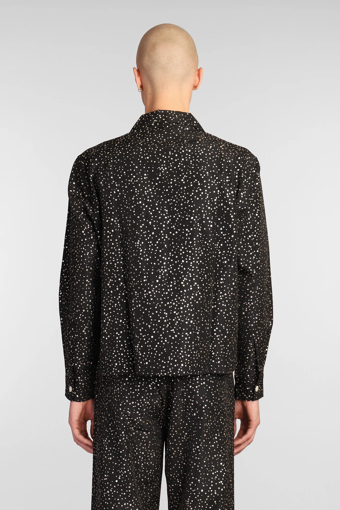 Shirt in black acetate - Image 3