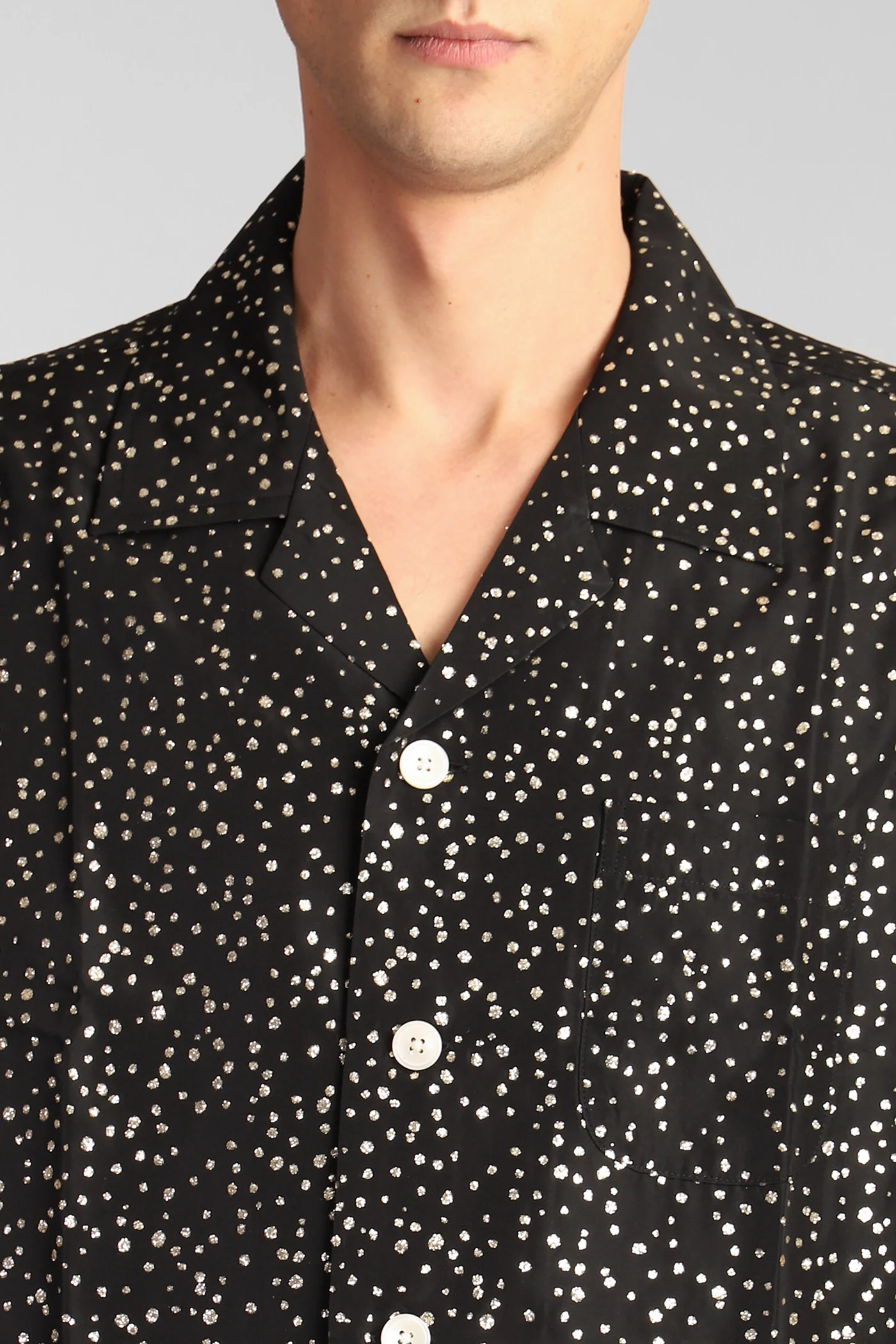 Shirt in black acetate - Image 5