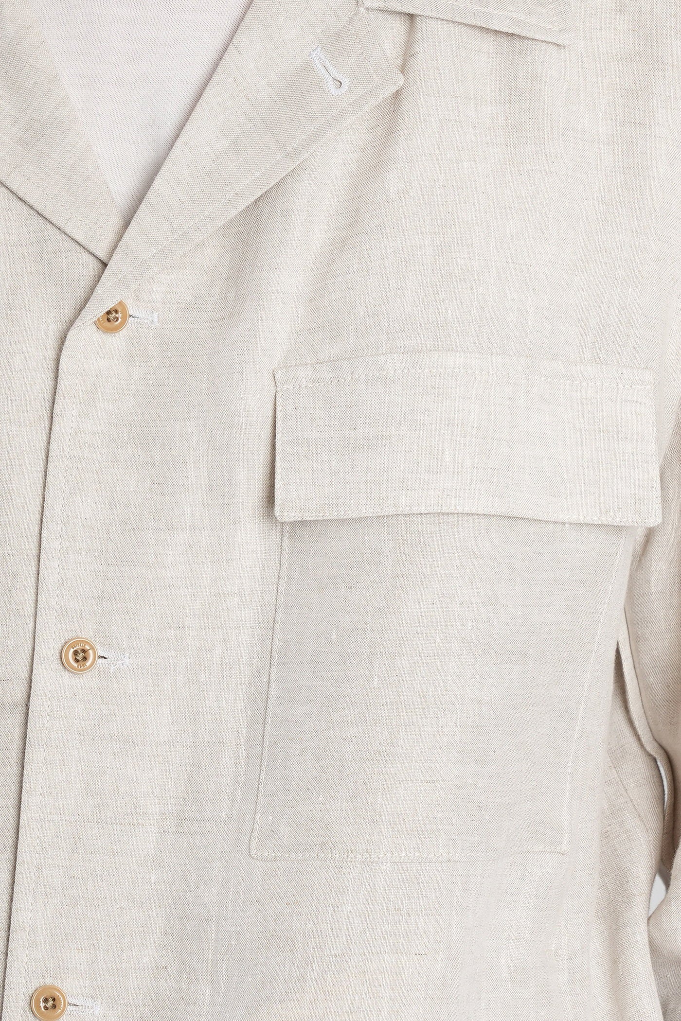 John Casual jacket in beige linen - Image 5