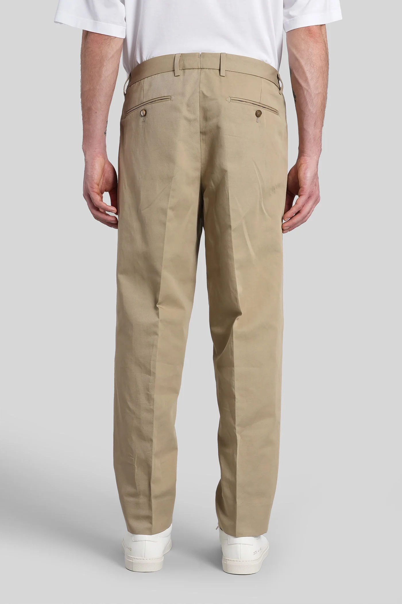 Manhattans Pants in beige cotton - Image 3