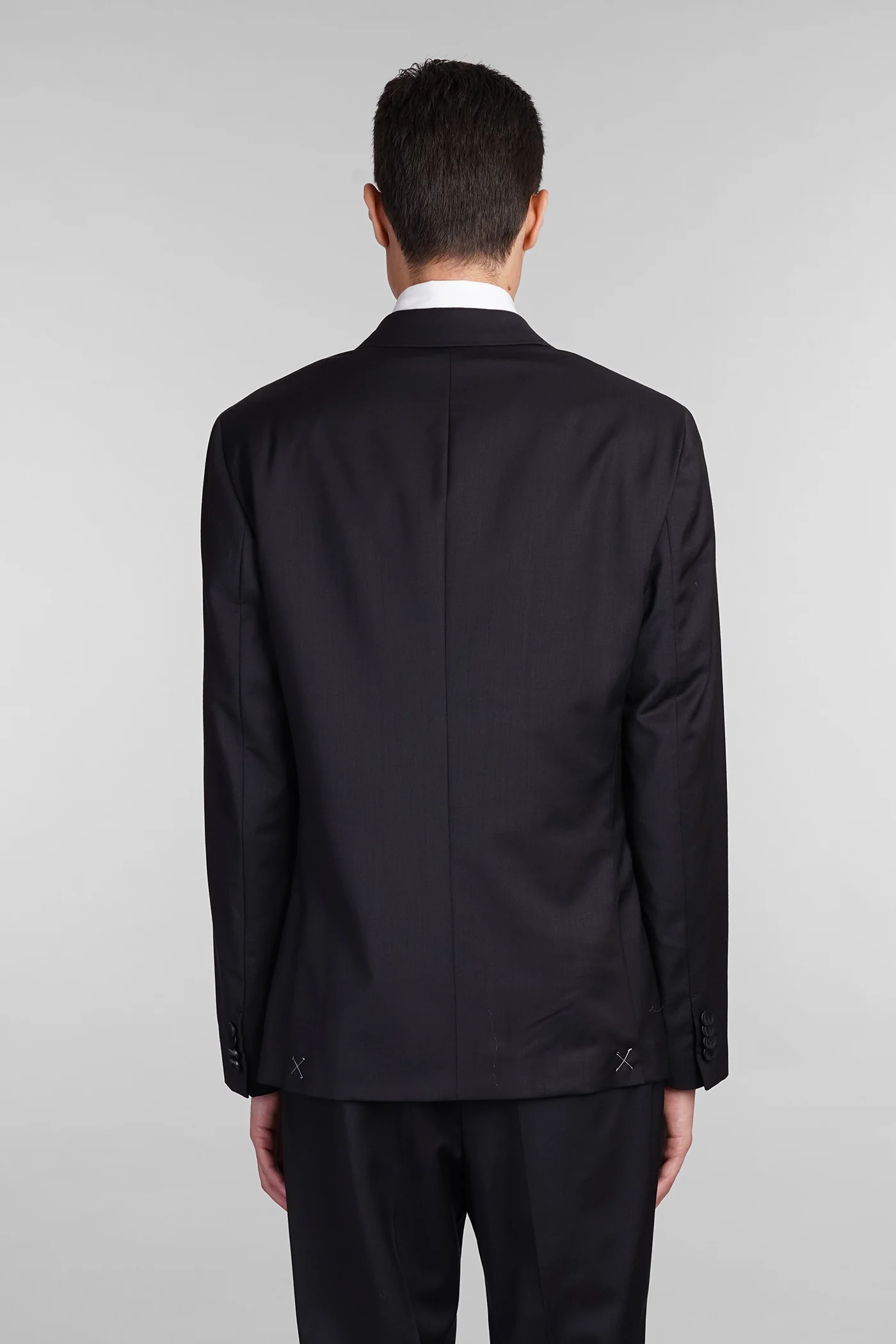 Blazer in black polyester - Image 3