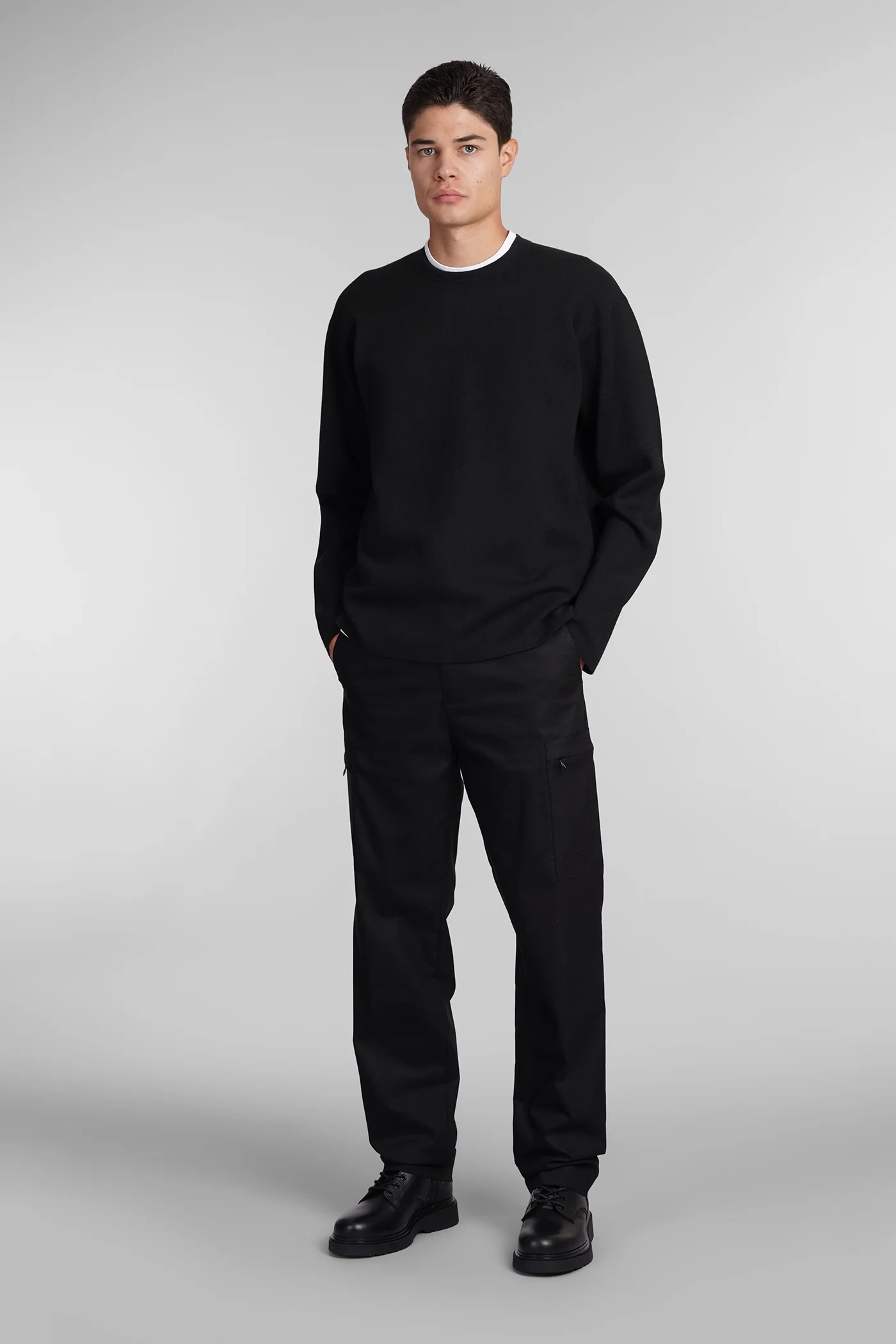 Pants in black cotton - Image 2