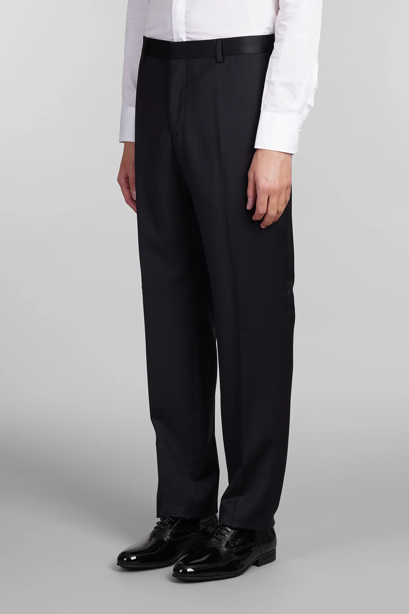 Pants in black wool - Image 4