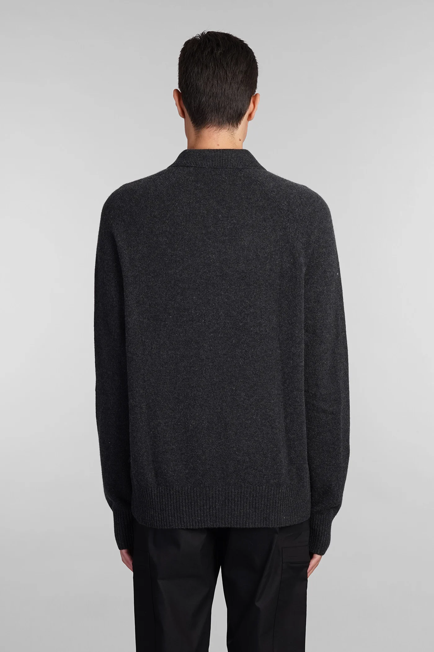 Polo in grey wool - Image 3