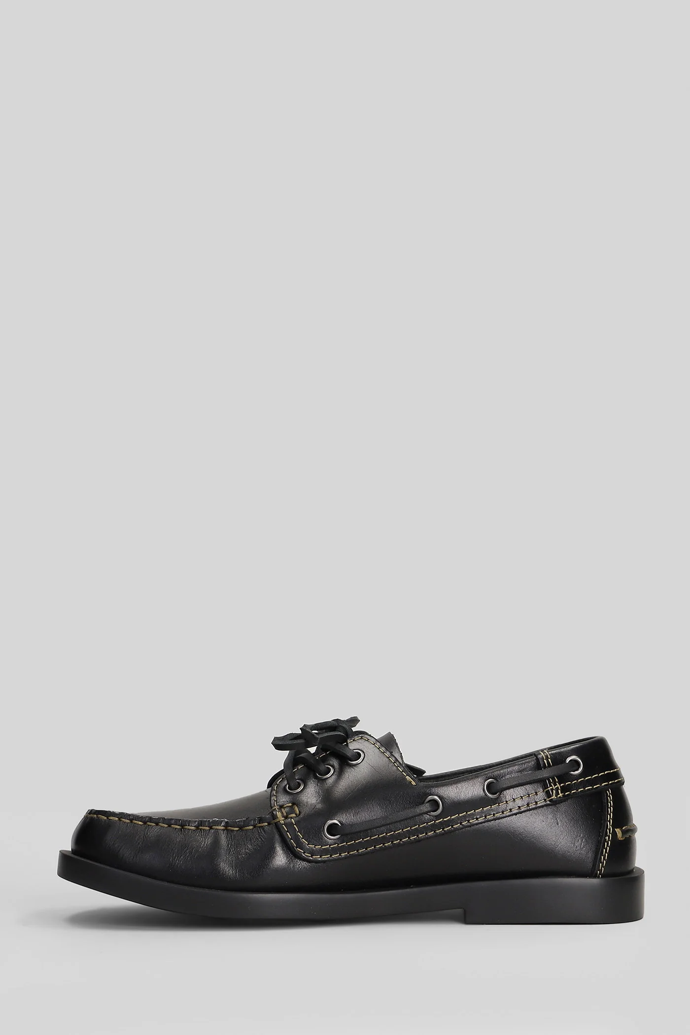Don Lace up shoes in black leather - Image 3