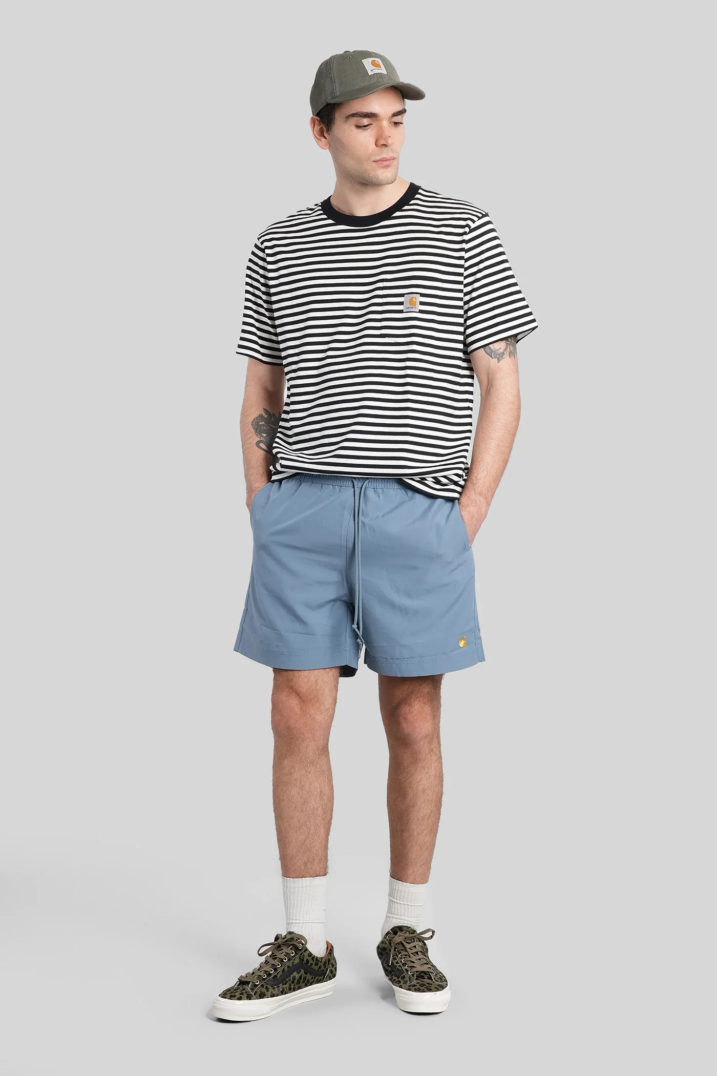 Chase swim trunks Beachwear in cyan polyester - Image 2