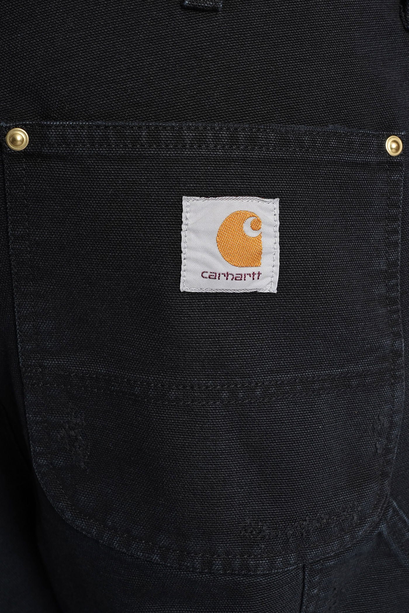 Double knee pant Pants in black cotton - Image 5
