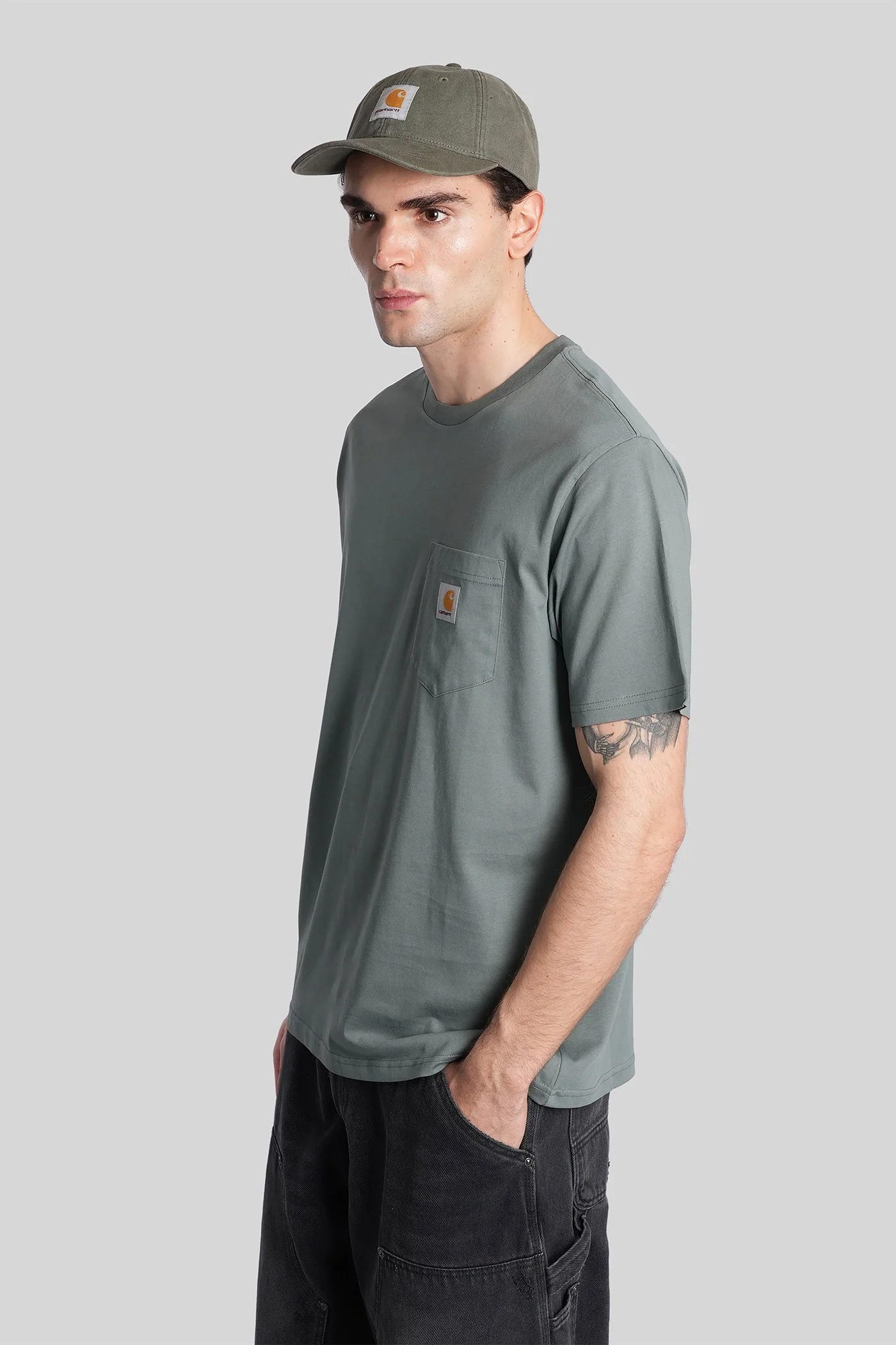 S-S Pocket T-shirt T-Shirt in green cotton - Image 4
