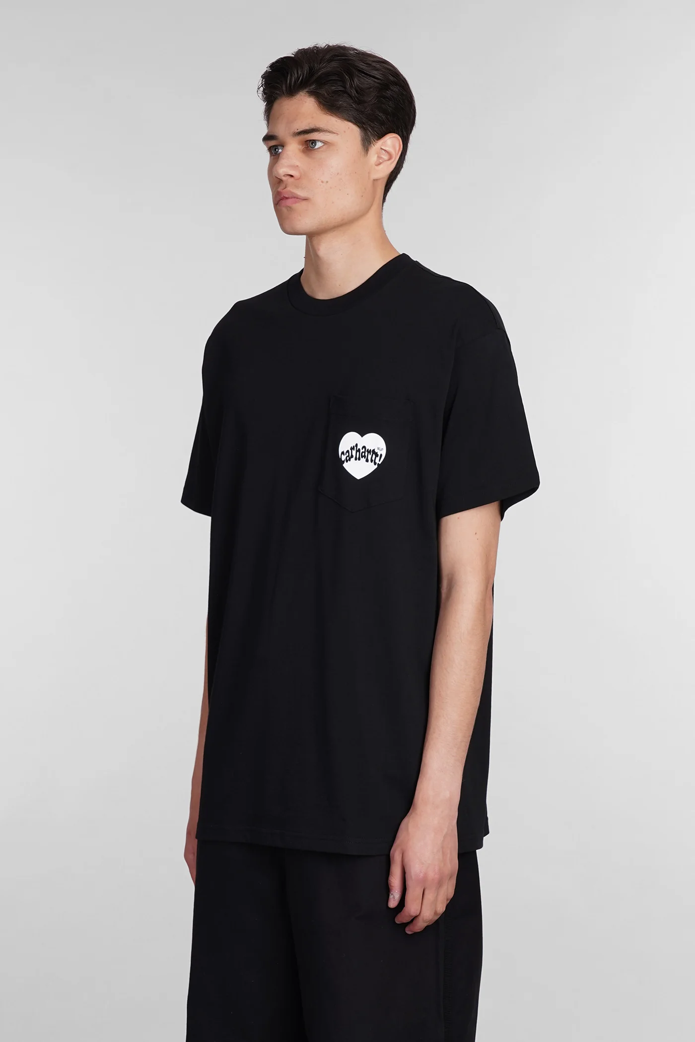 T-Shirt in black cotton - Image 4