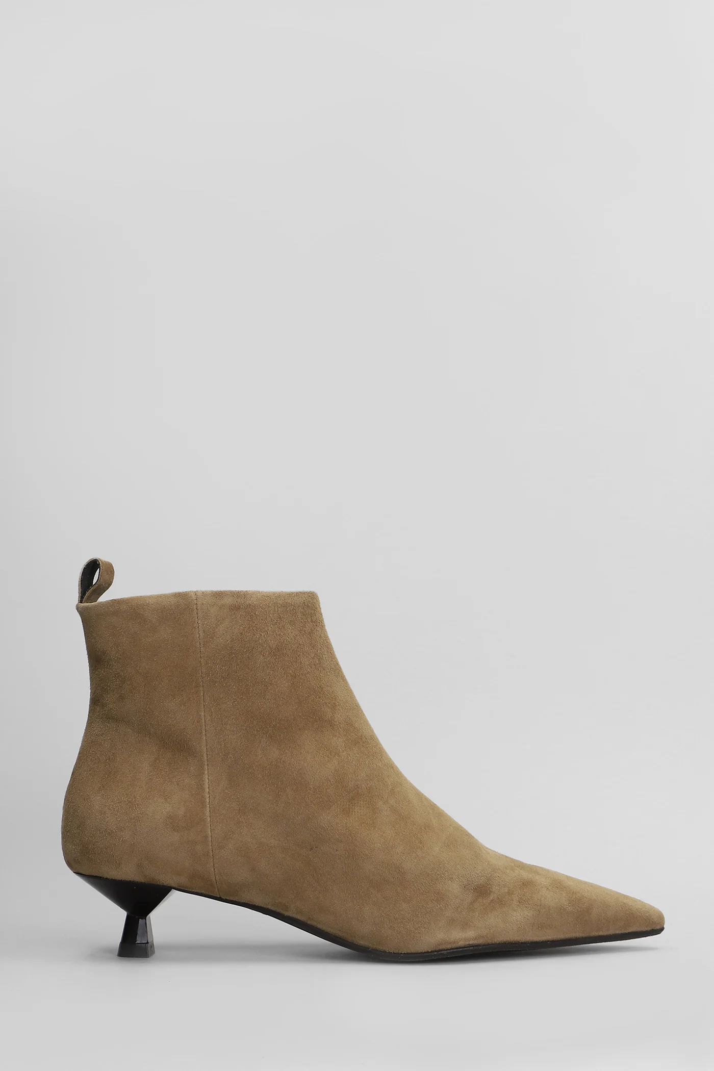 Demi Low High heels Ankle boots in taupe suede