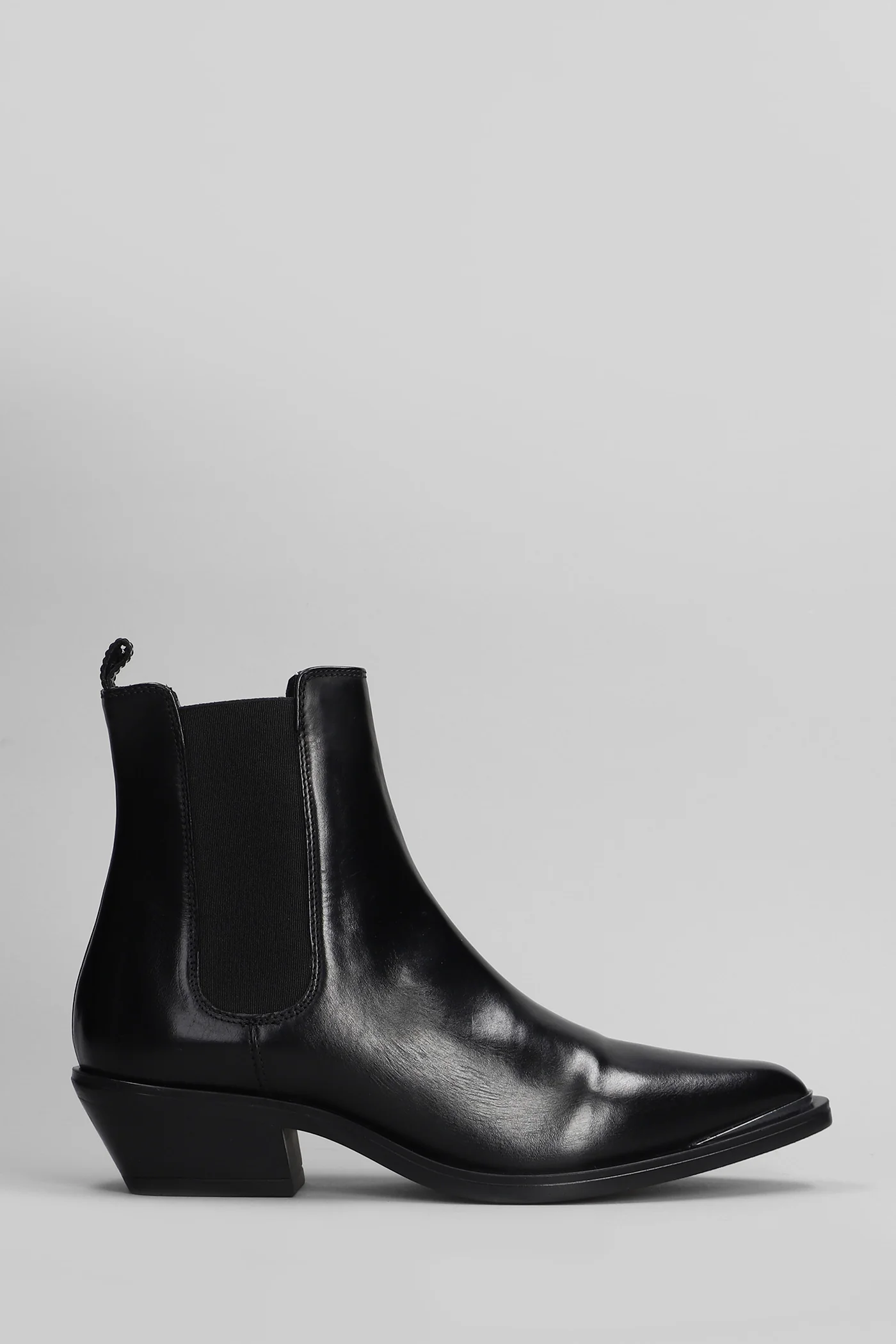 Kelly Beat C. texan Ankle boots in black leather