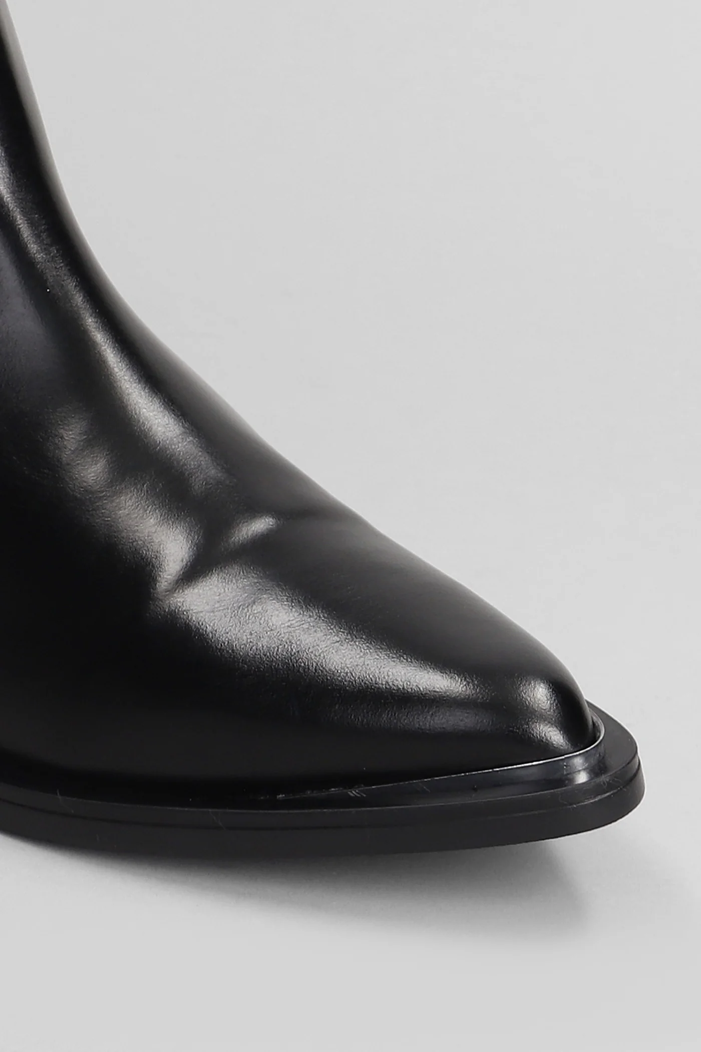 Kelly Beat C. texan Ankle boots in black leather - Image 5