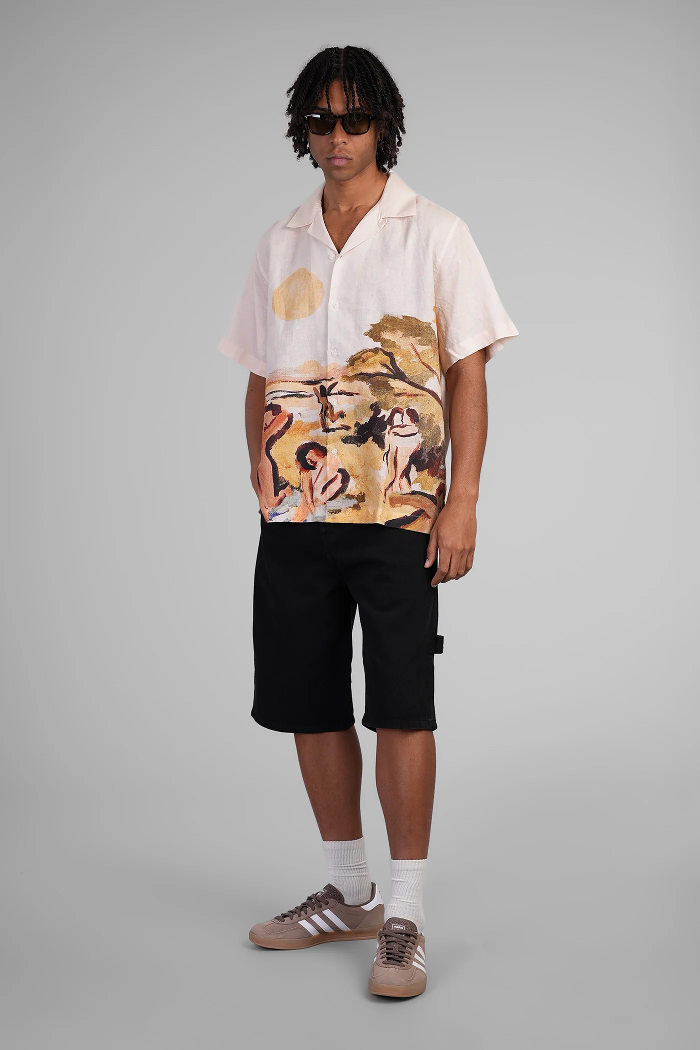 Shirt in beige linen - Image 2