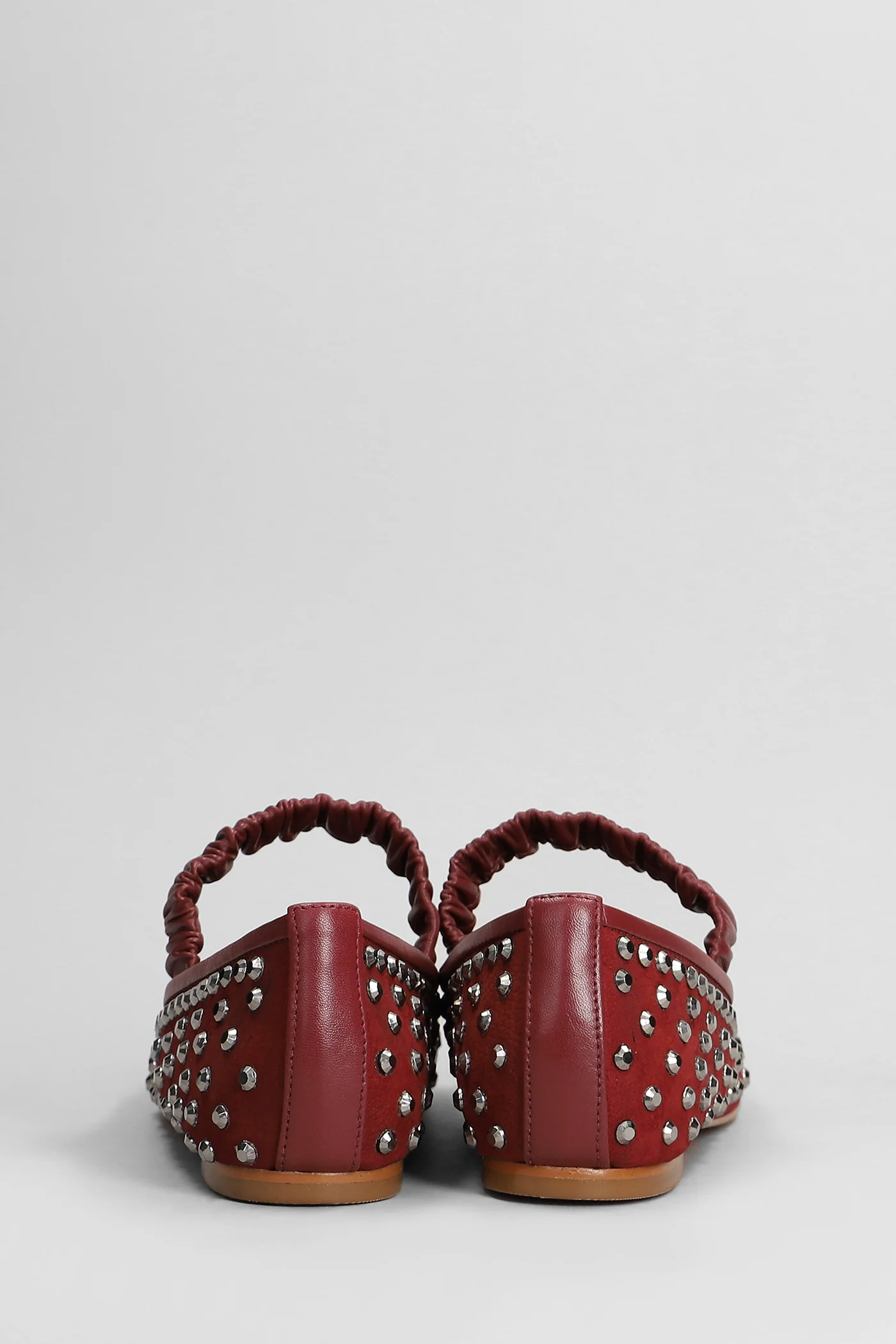 Ballet flats in bordeaux nubuck - Image 4