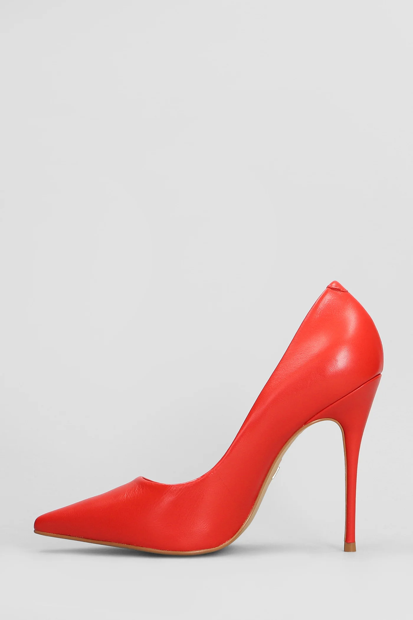 Pumps in red leather - Image 3