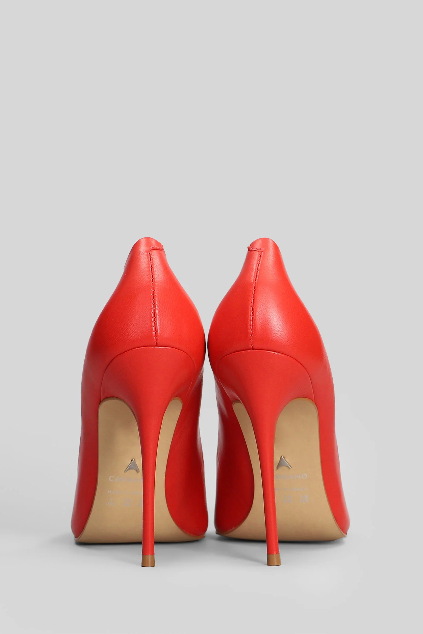 Pumps in red leather - Image 4