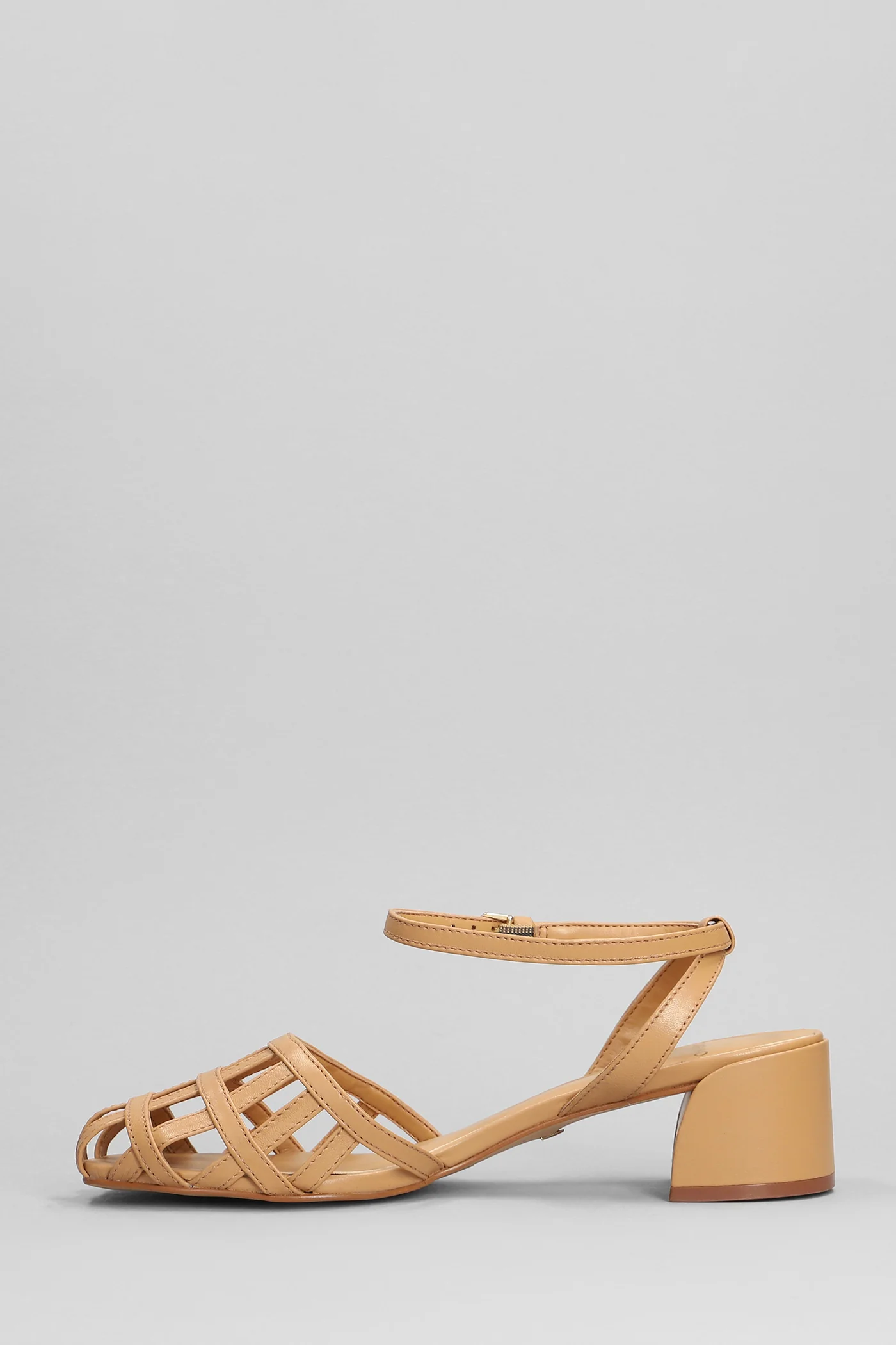 Sandals in leather color leather - Image 3