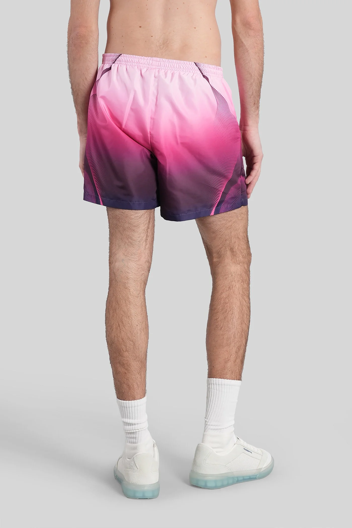 Beachwear in rose-pink polyester - Image 3