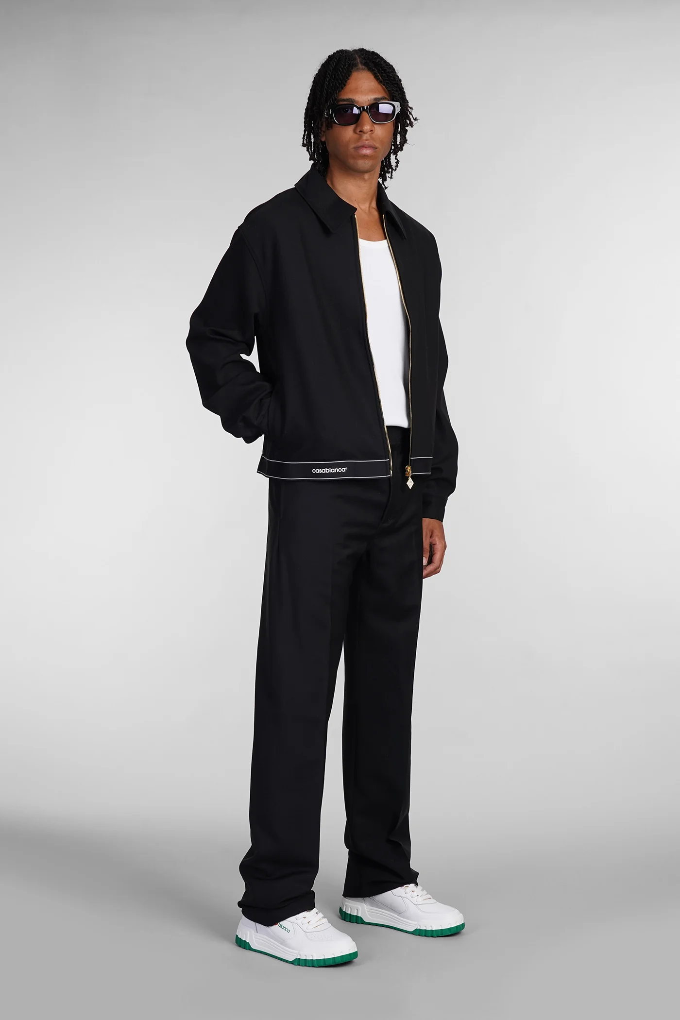 Casual jacket in black polyester - Image 2
