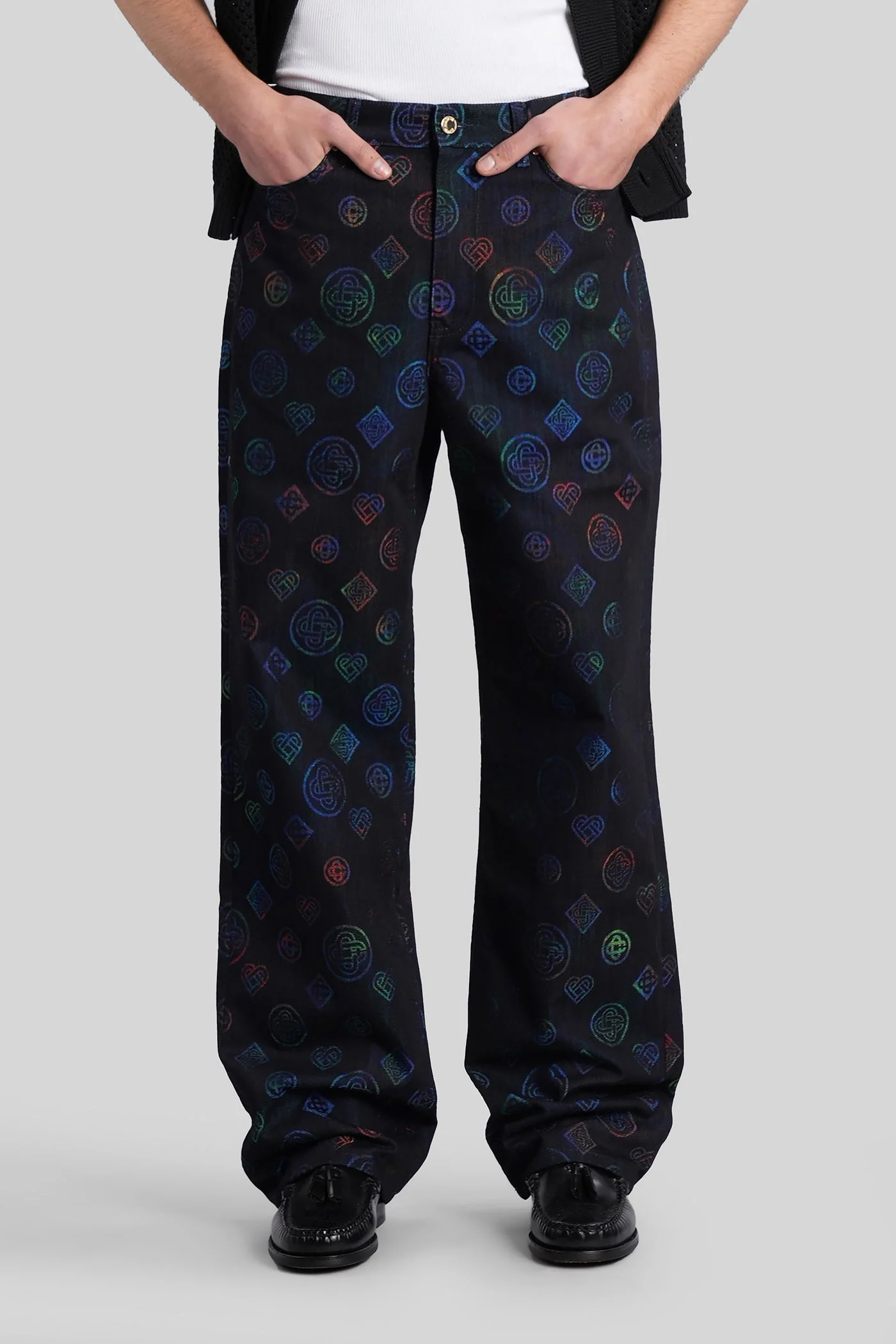 Jeans in black denim