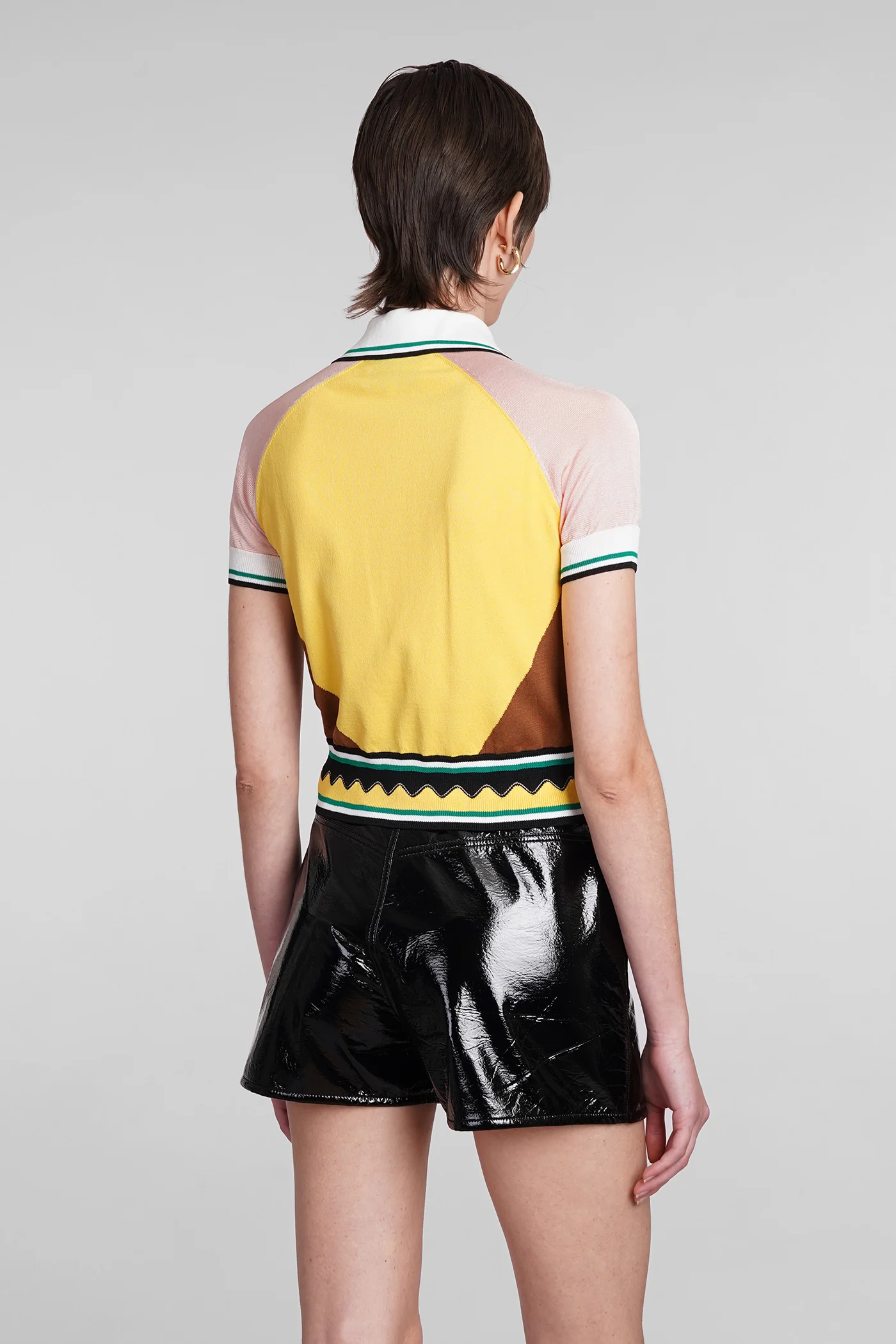 Polo in multicolor viscose - Image 3