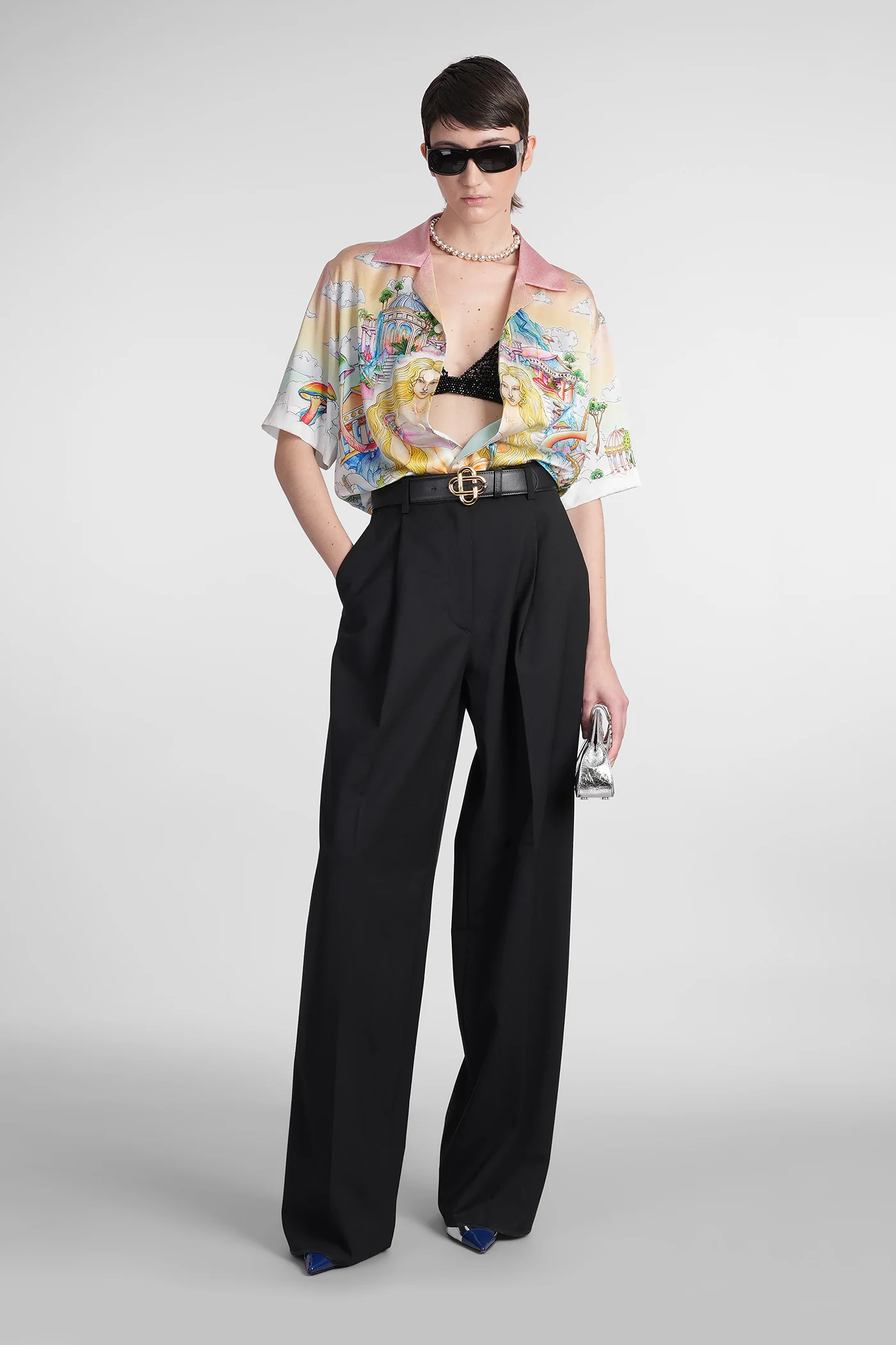Shirt in multicolor silk - Image 2