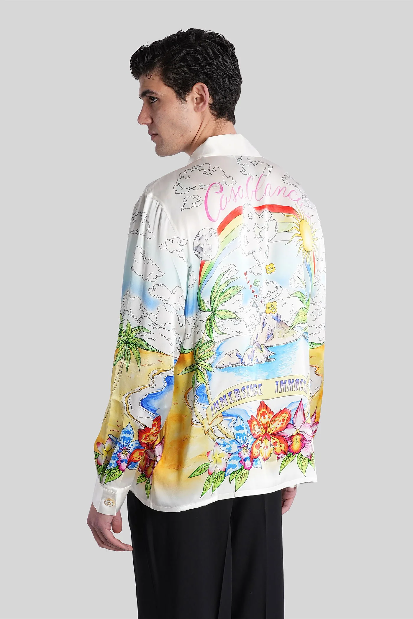 Shirt in multicolor silk - Image 3