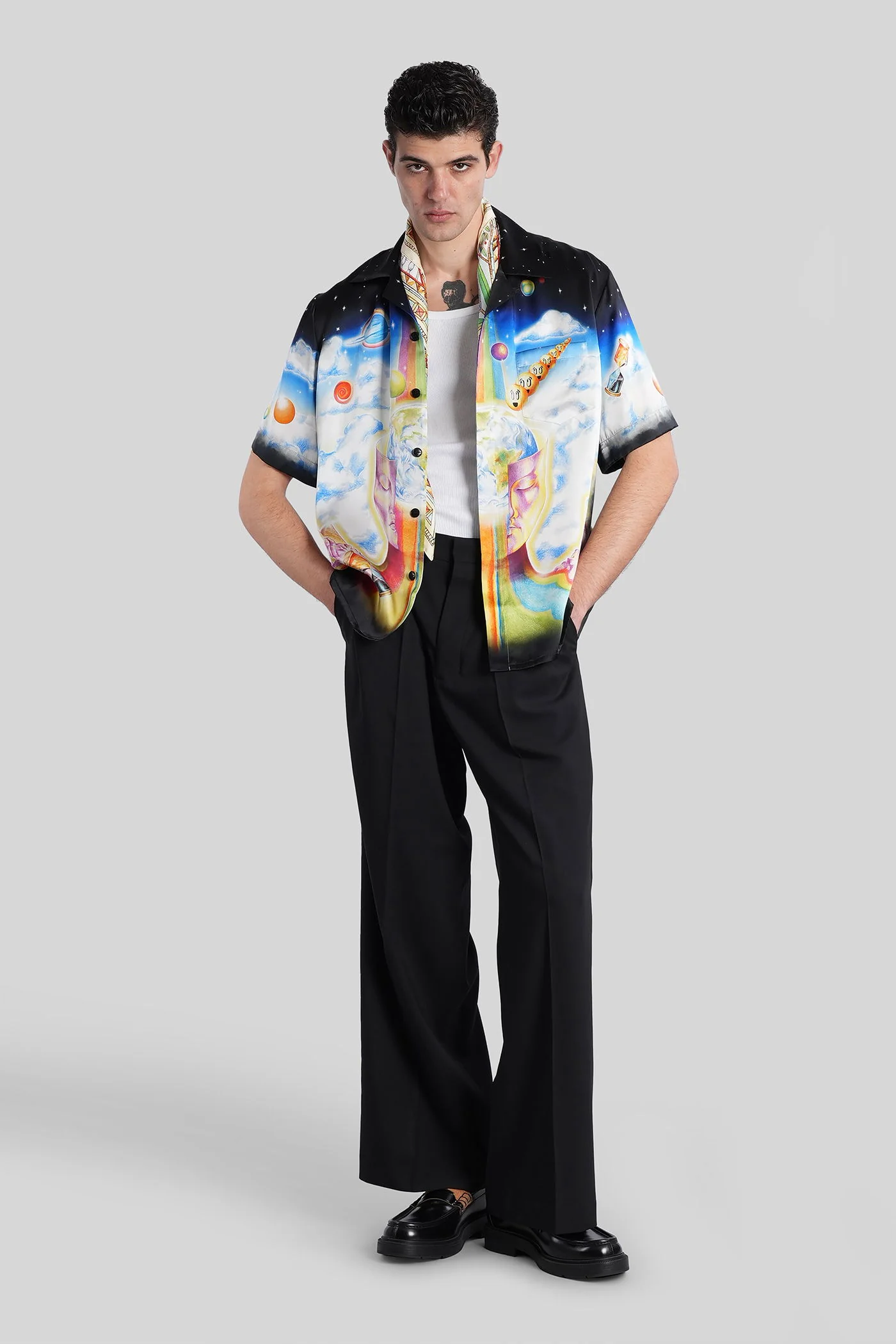 Shirt in multicolor silk - Image 2