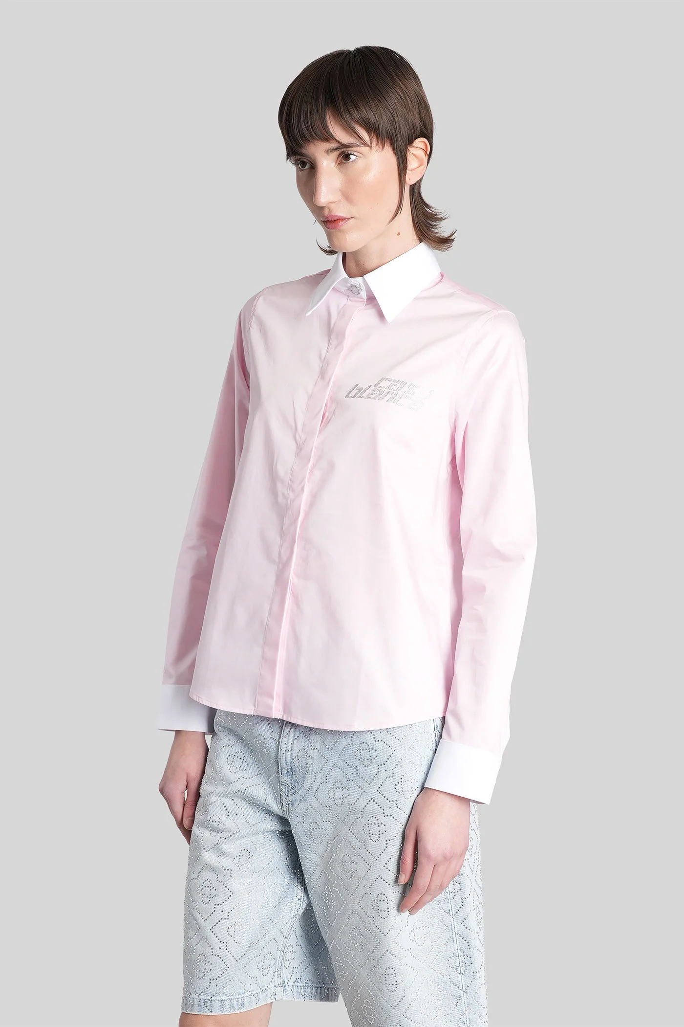 Shirt in rose-pink cotton - Image 4