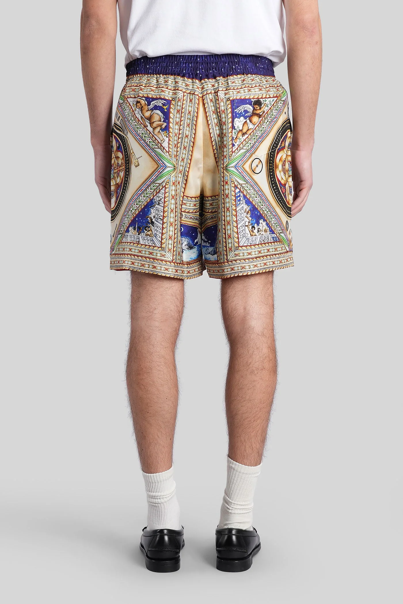 Shorts in multicolor silk - Image 3