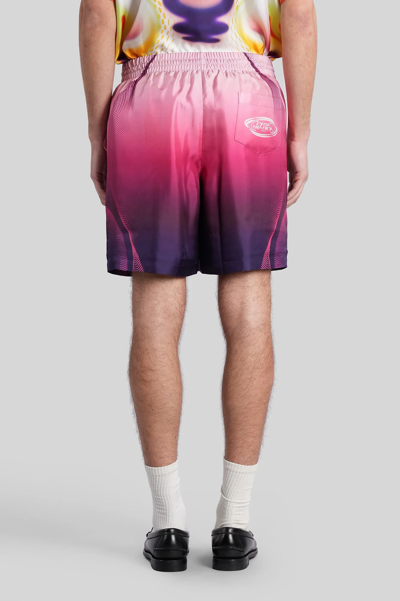 Shorts in multicolor silk - Image 3