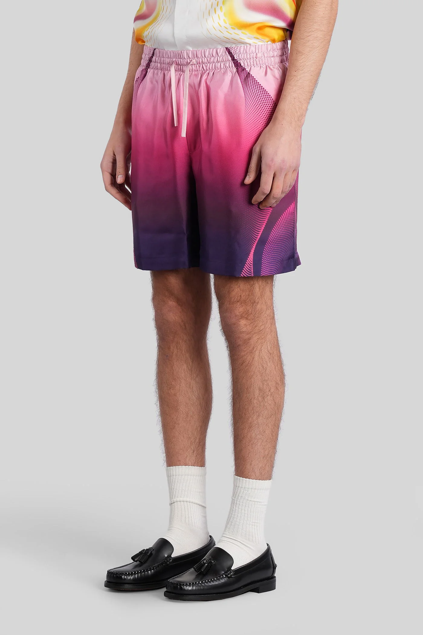 Shorts in multicolor silk - Image 4