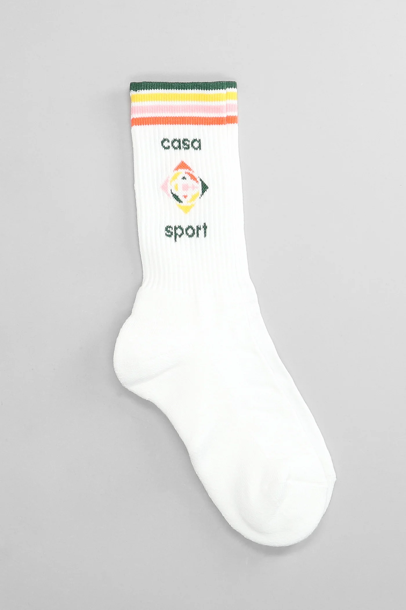 Socks in white cotton