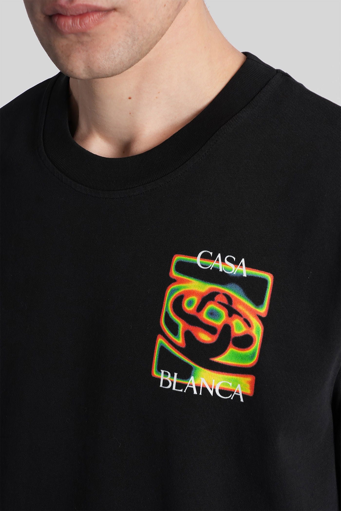 T-Shirt in black cotton - Image 5