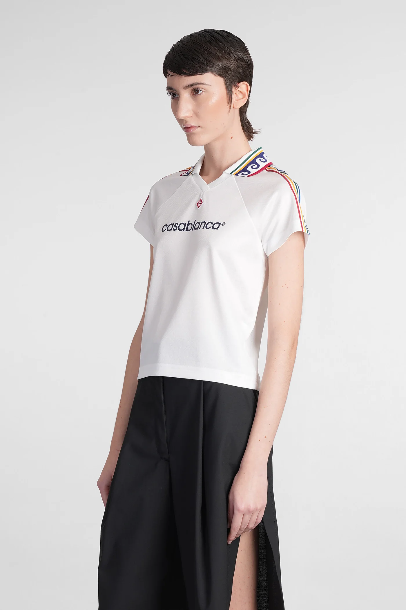 T-Shirt in white polyester - Image 4