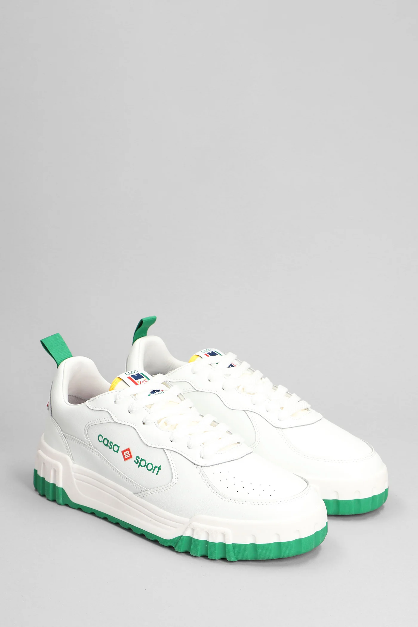 Tennis court Sneakers in white leather - Image 2