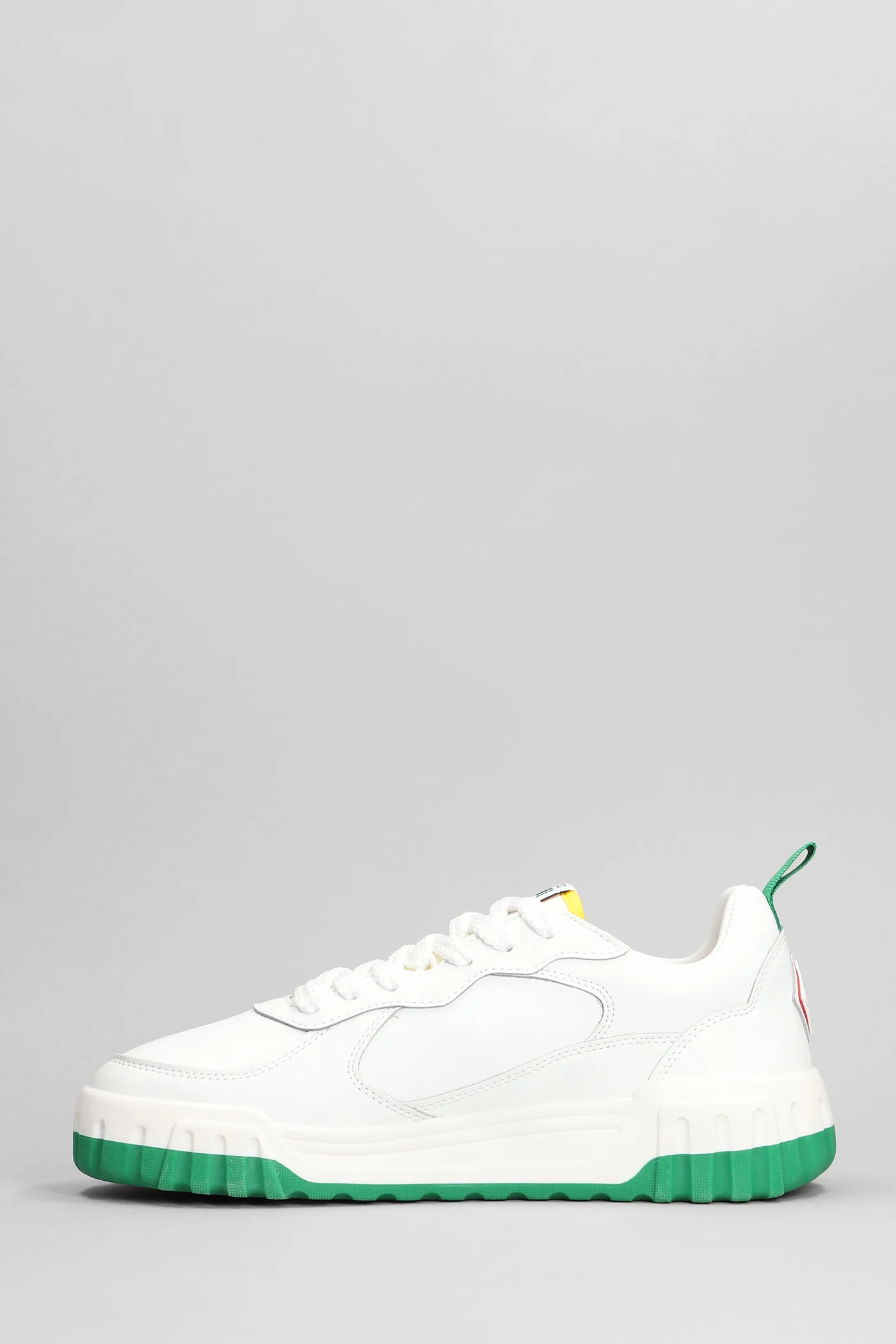 Tennis court Sneakers in white leather - Image 3