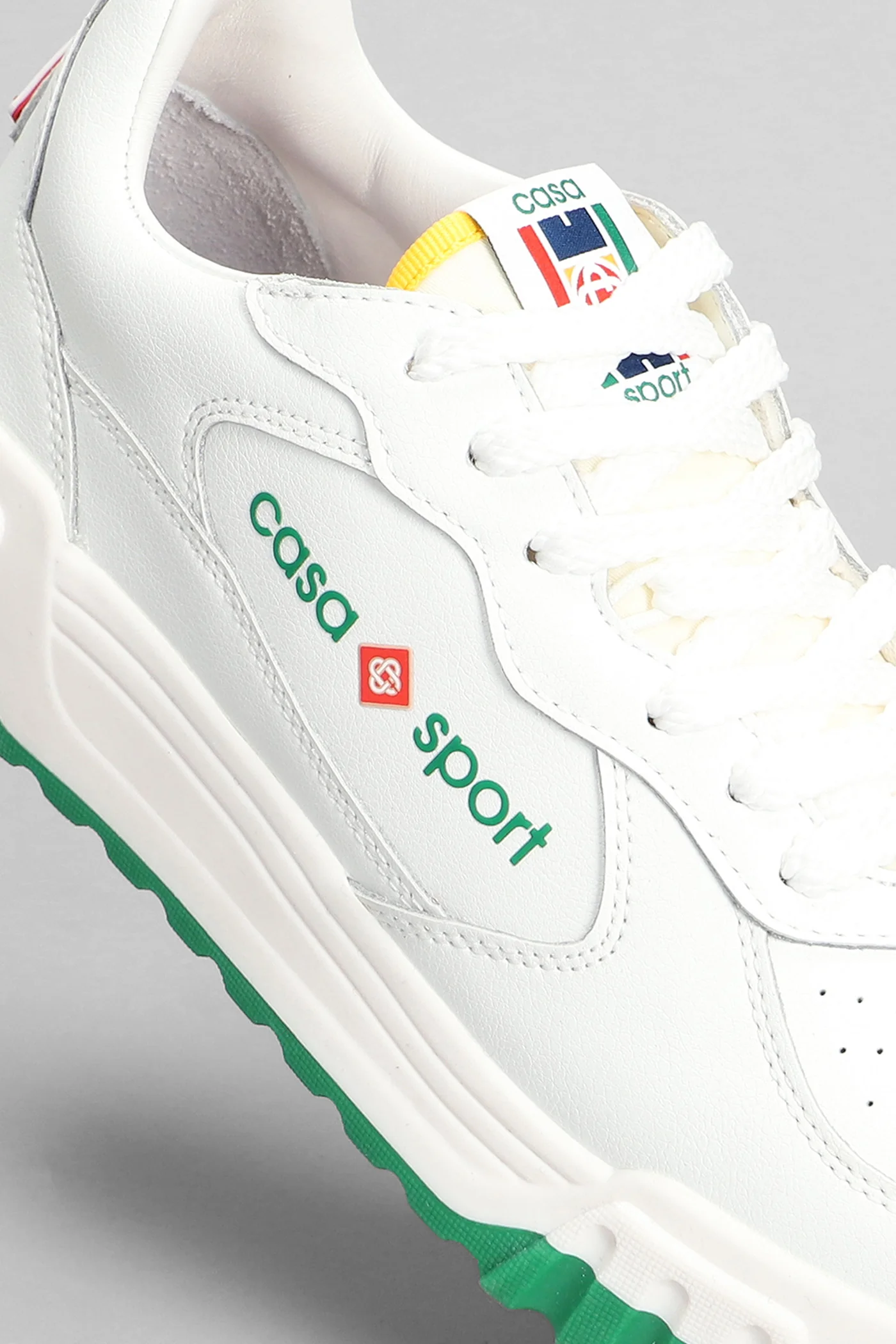 Tennis court Sneakers in white leather - Image 5