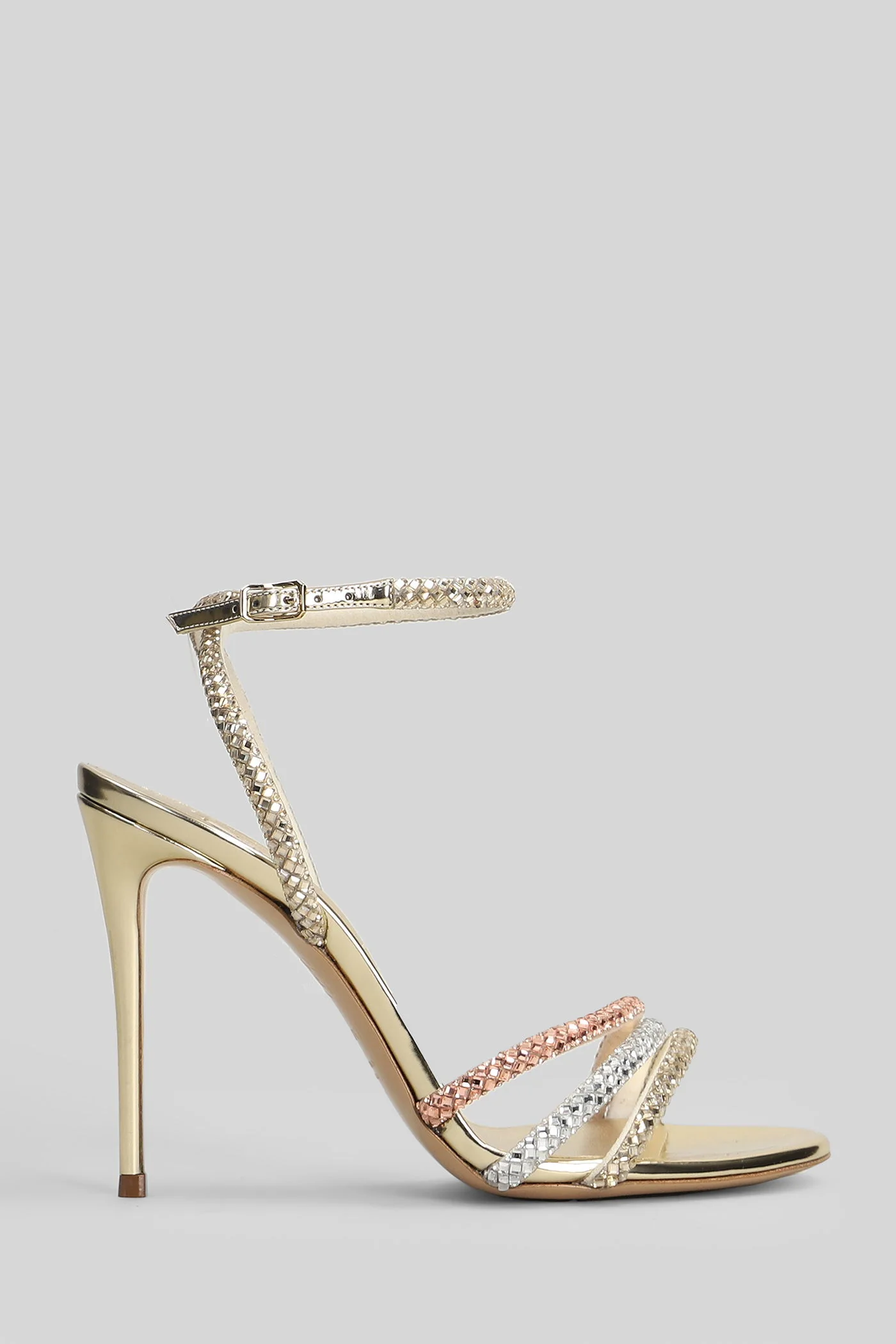 Andromeda Sandals in gold leather