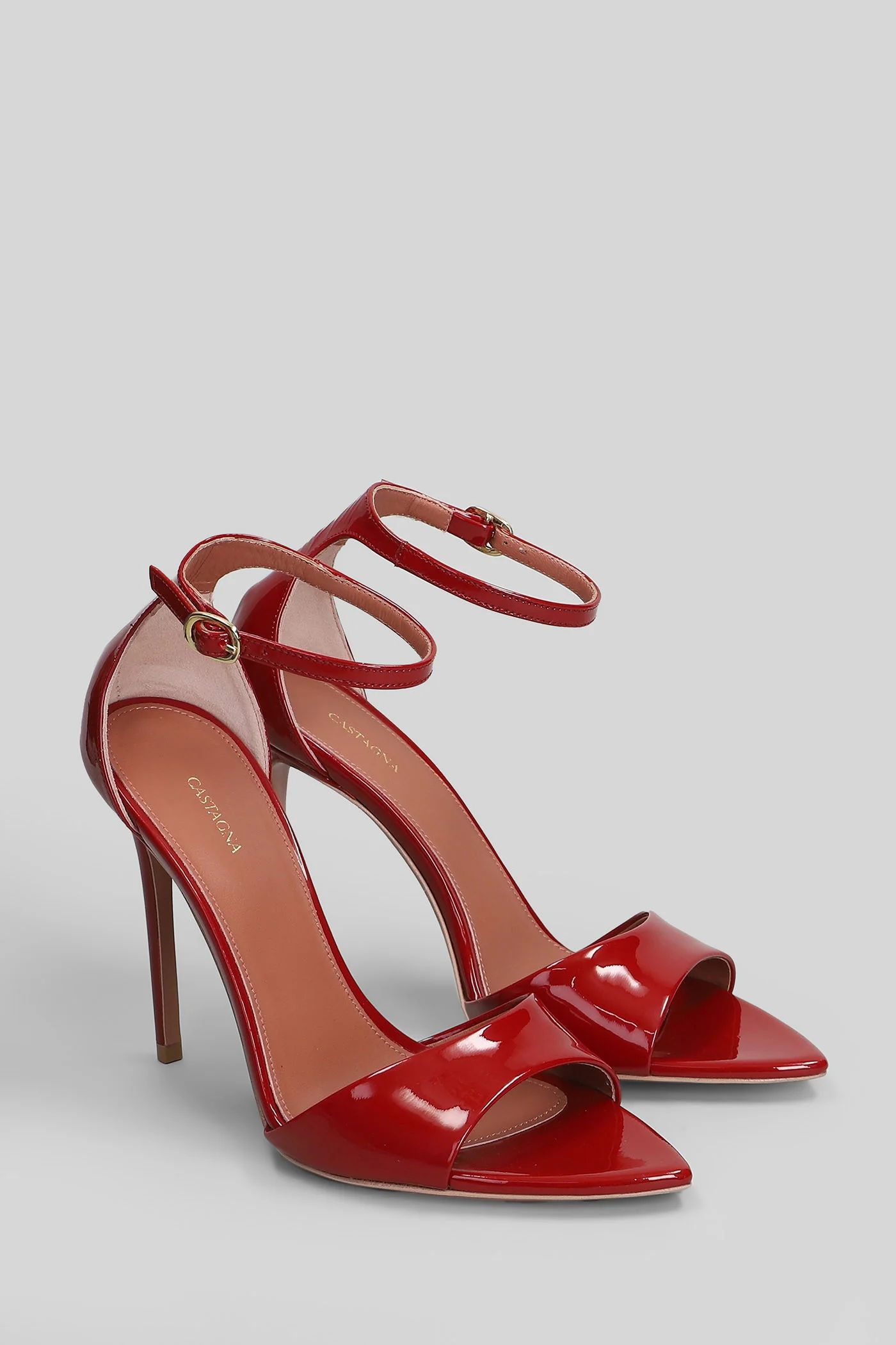 Aida 105 Sandals in red leather - Image 27