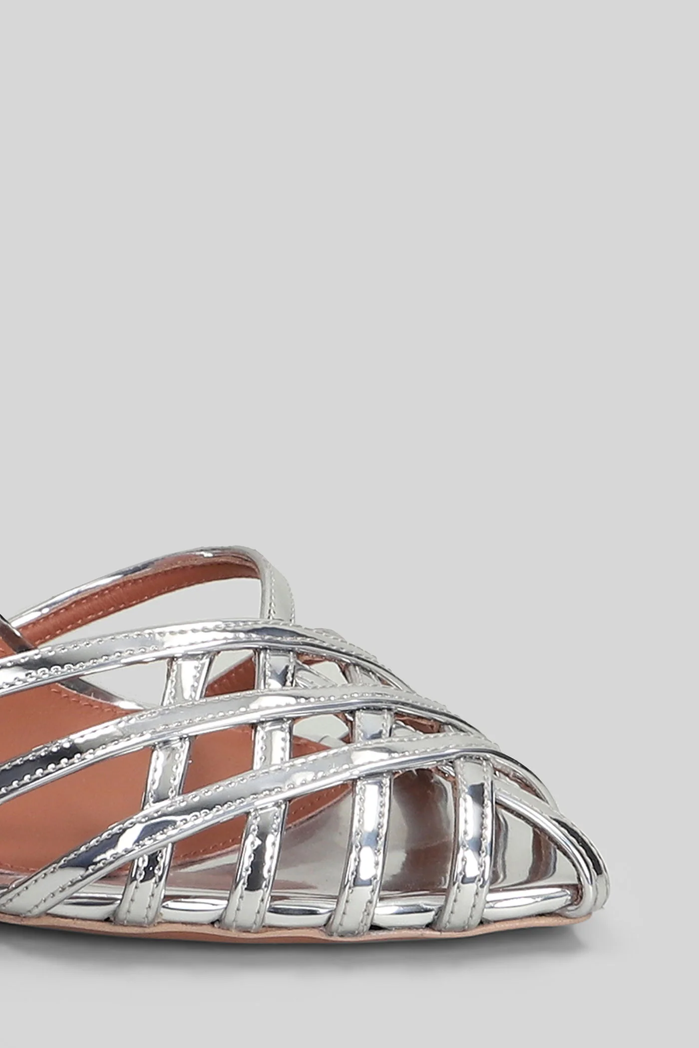 Miami Sandals in silver leather - Image 5