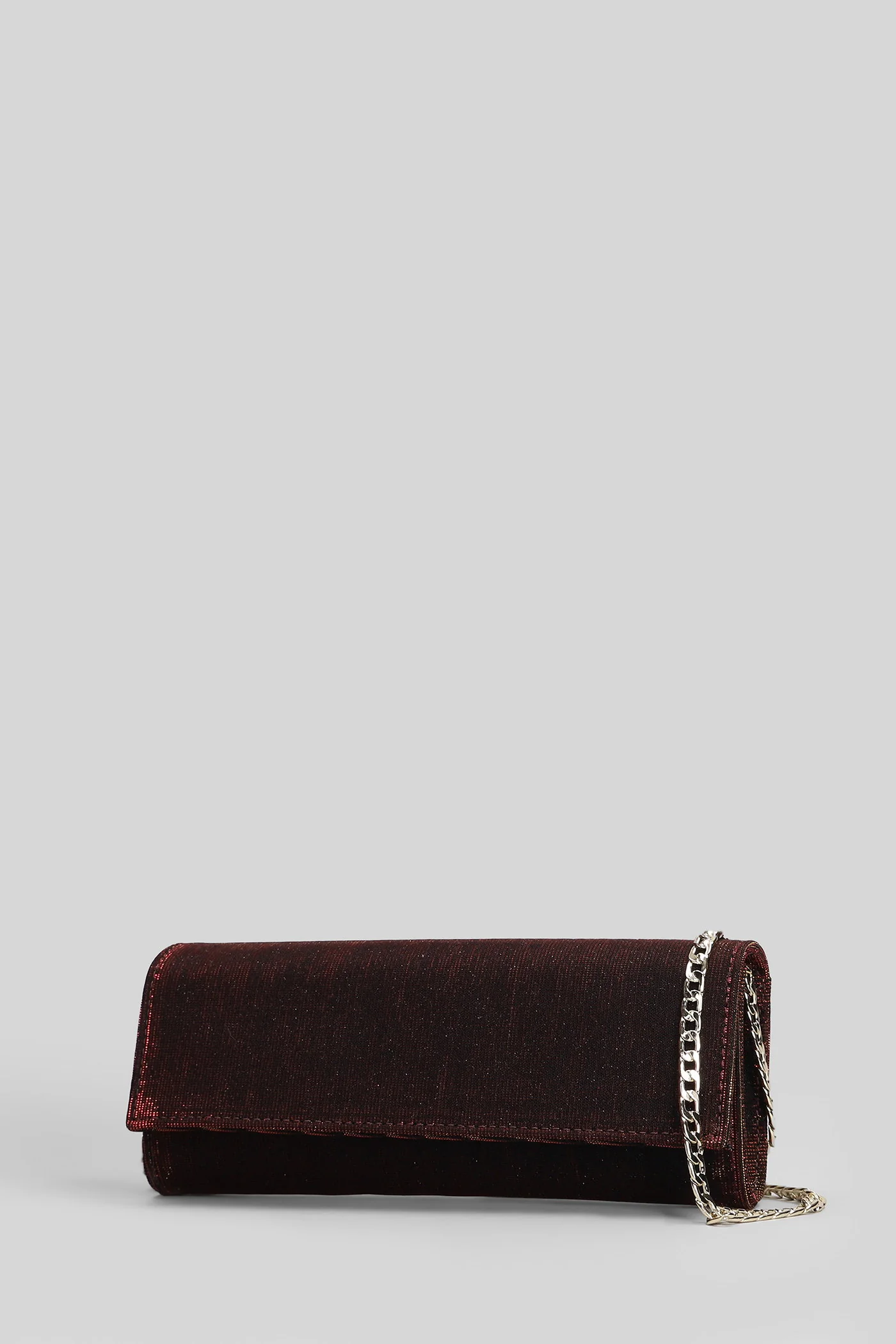 Shoulder bag in bordeaux glitter - Image 2