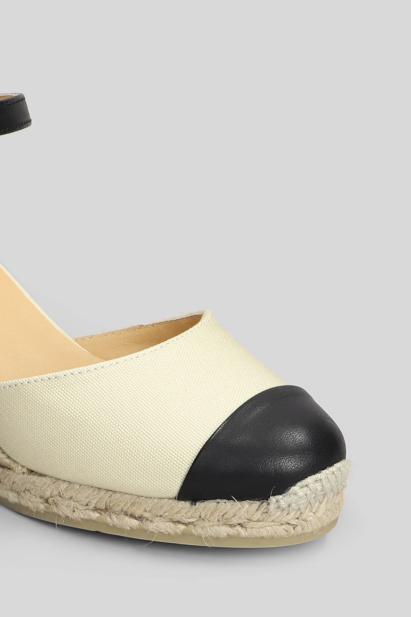 Coraline-6-264 Wedges in beige canvas - Image 5
