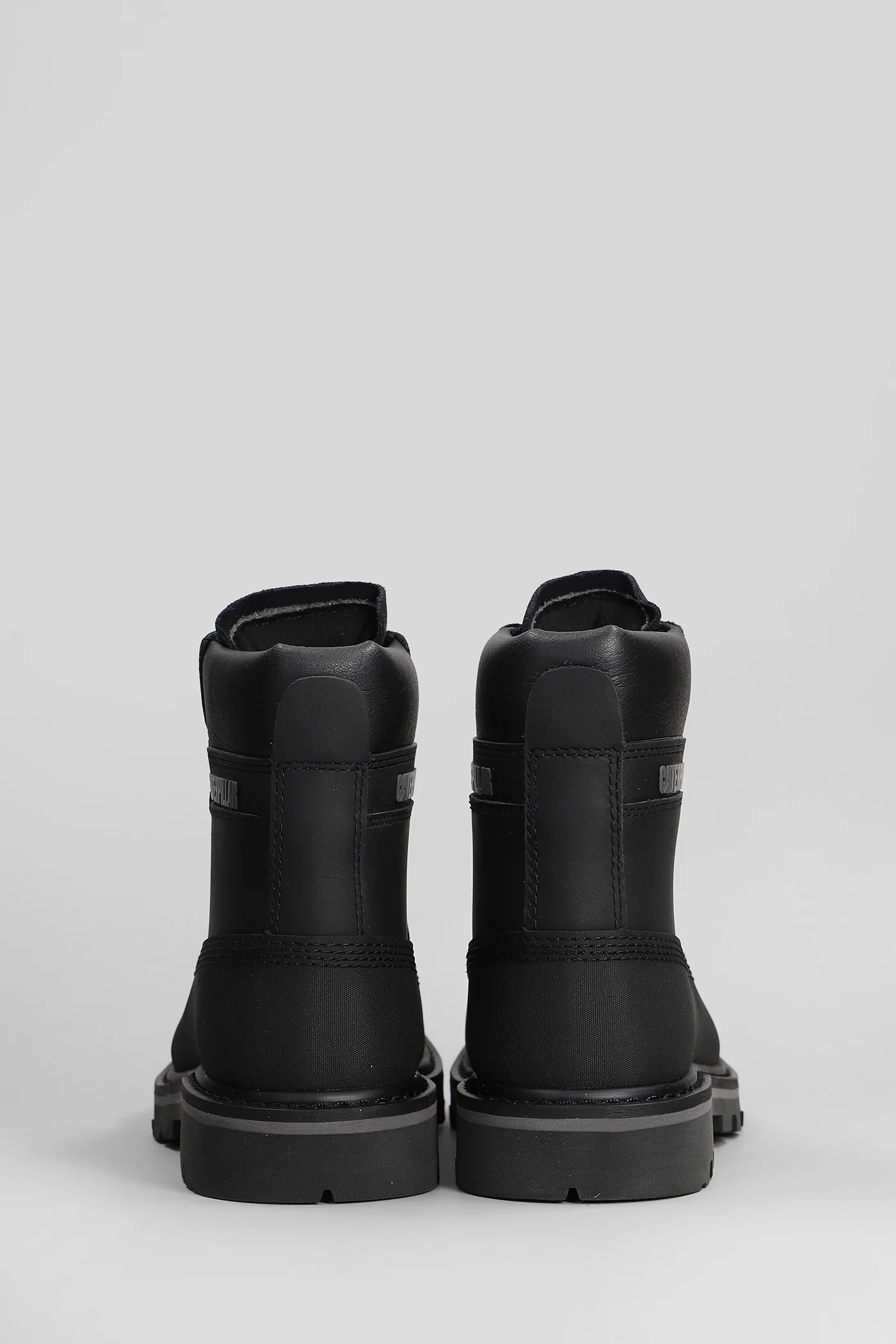 Colorado galosh wp Combat boots in black leather and fabric - Image 4