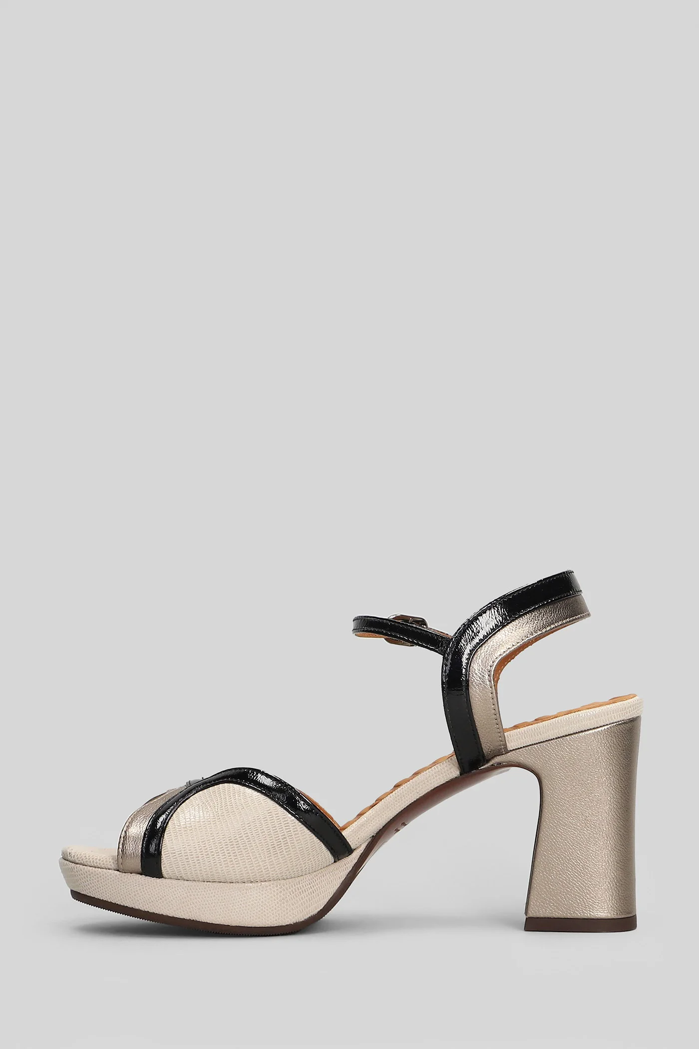Keny Sandals in beige leather - Image 3