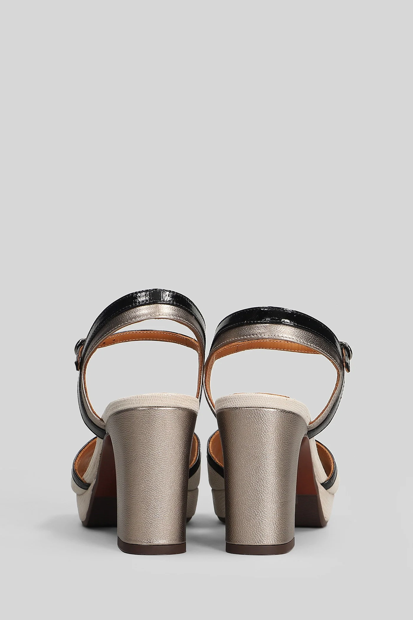 Keny Sandals in beige leather - Image 4