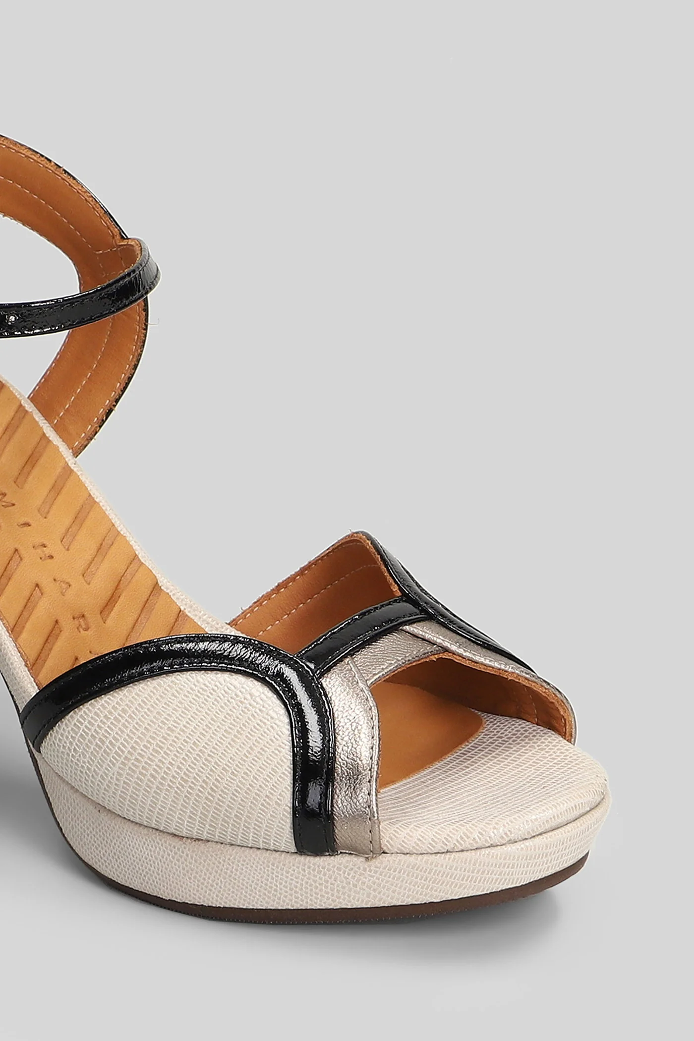 Keny Sandals in beige leather - Image 5