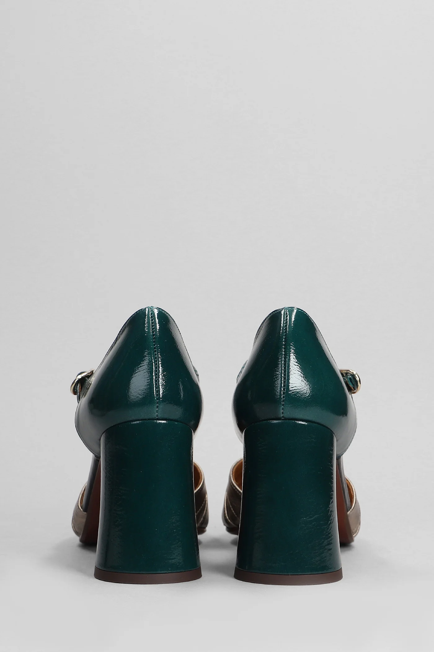 Lomera Pumps in green leather - Image 4